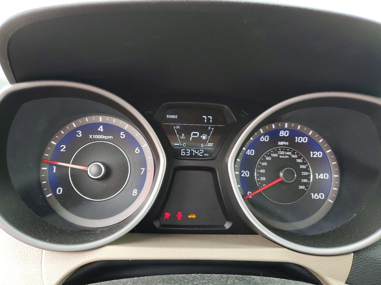 2015 Hyundai Elantra Limited Red vin: KMHDH4AE0FU393703