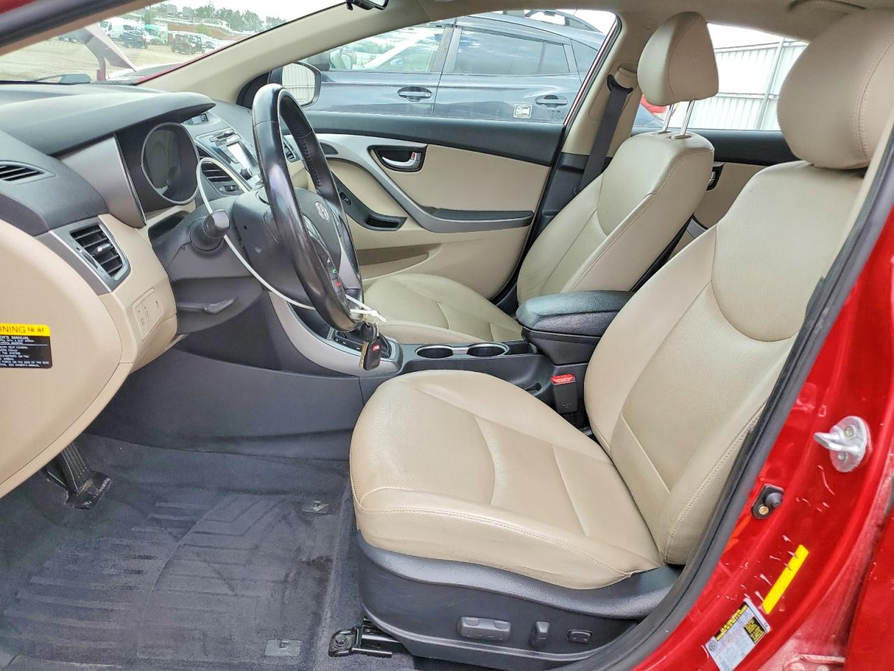 2015 Hyundai Elantra Limited Red vin: KMHDH4AE0FU393703