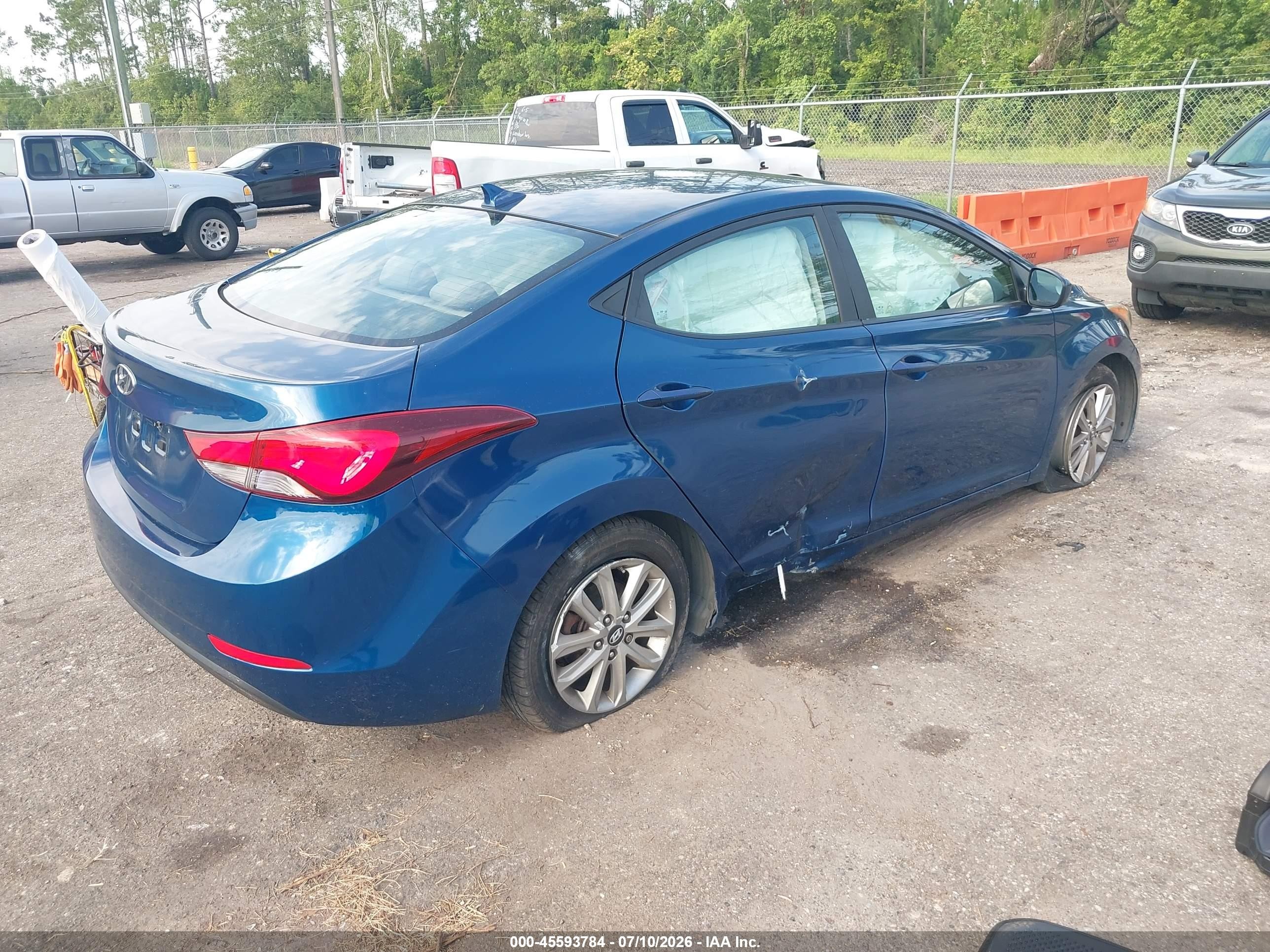 2015 Hyundai Elantra Se Blue vin: KMHDH4AE0FU456931