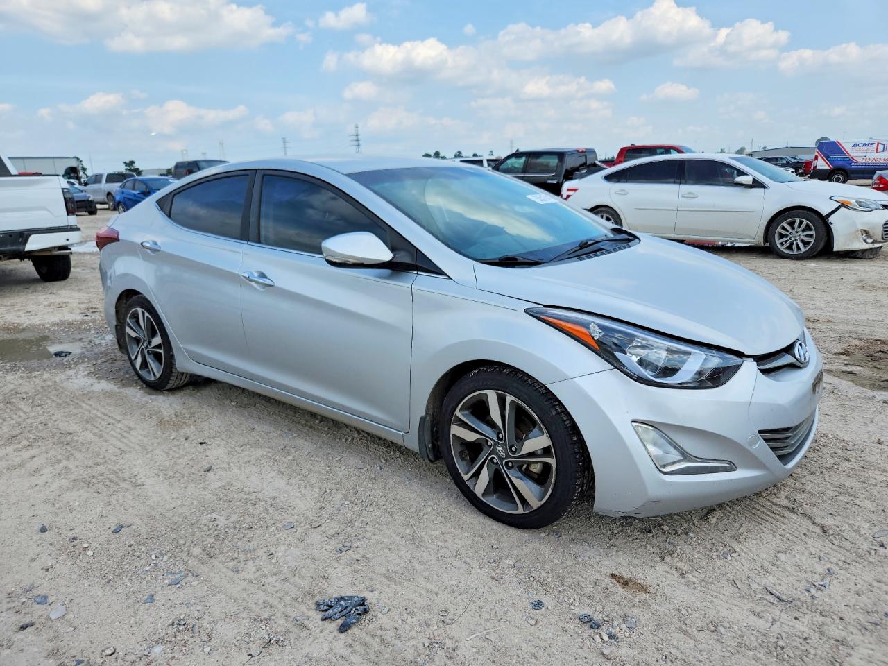 2016 Hyundai Elantra Limited Silver vin: KMHDH4AE0GU573961