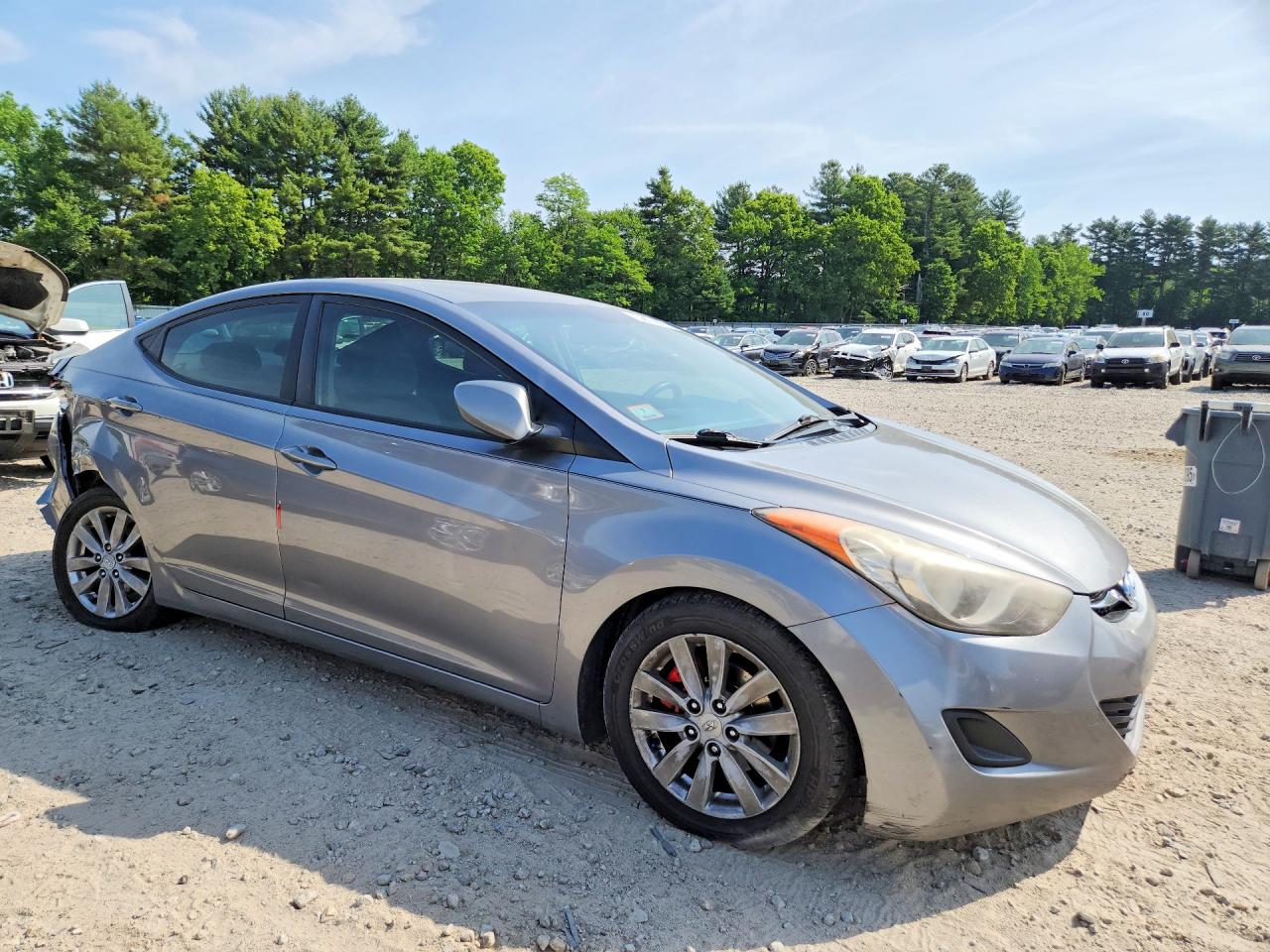 2011 Hyundai Elantra Gls Gray vin: KMHDH4AE1BU080573