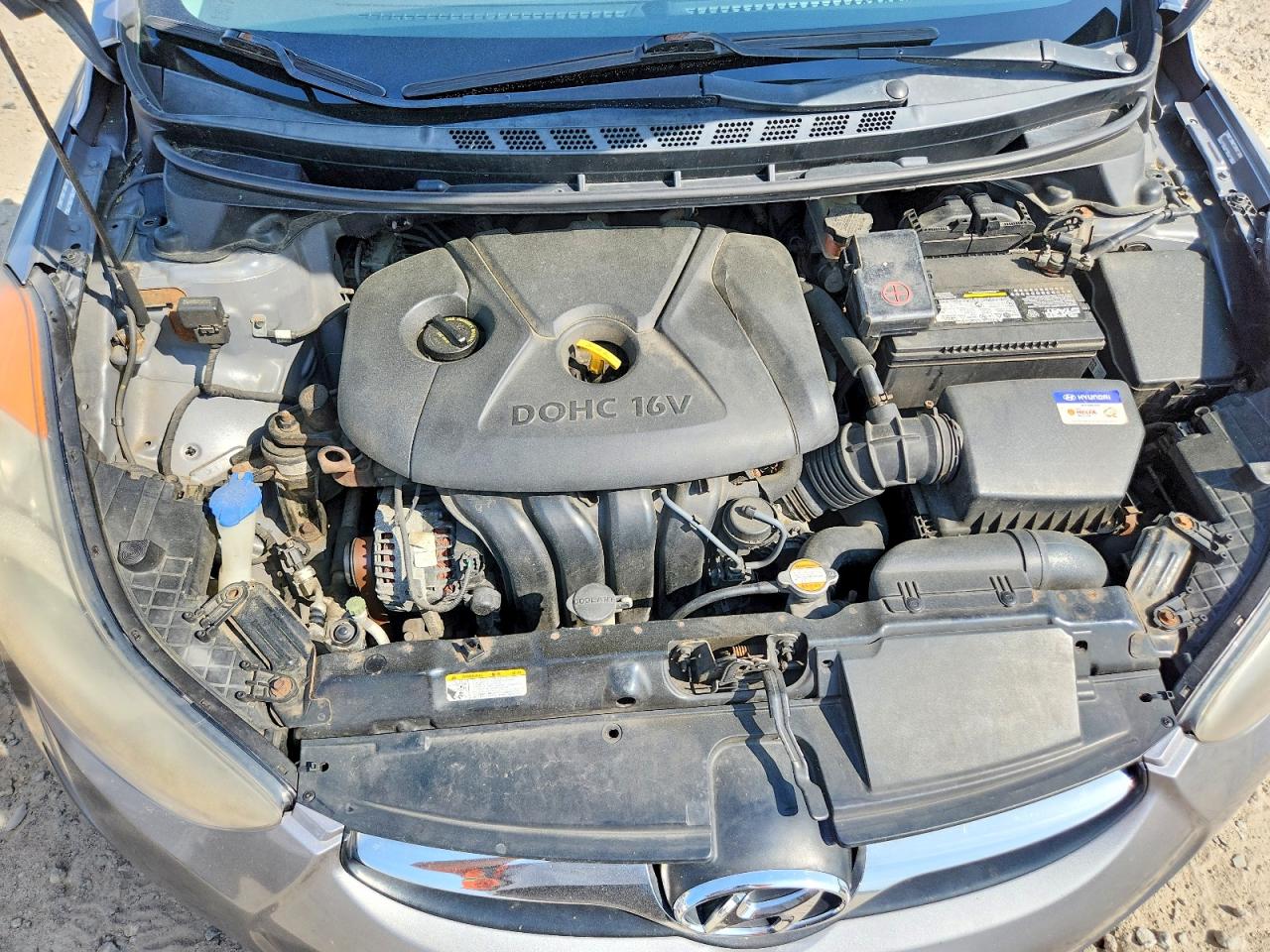 2011 Hyundai Elantra Gls Gray vin: KMHDH4AE1BU080573
