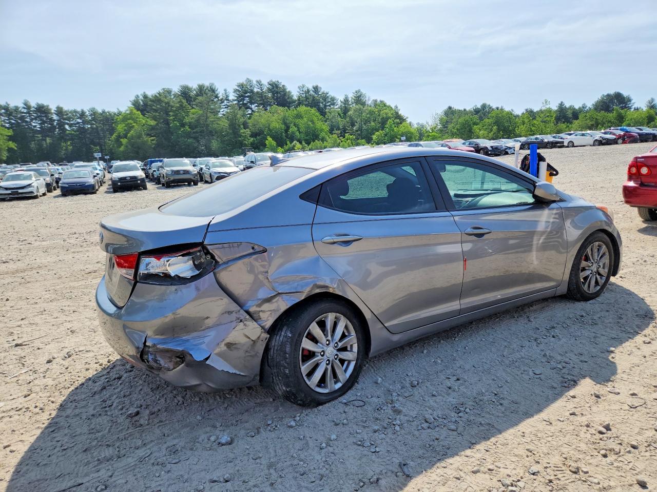 2011 Hyundai Elantra Gls Gray vin: KMHDH4AE1BU080573
