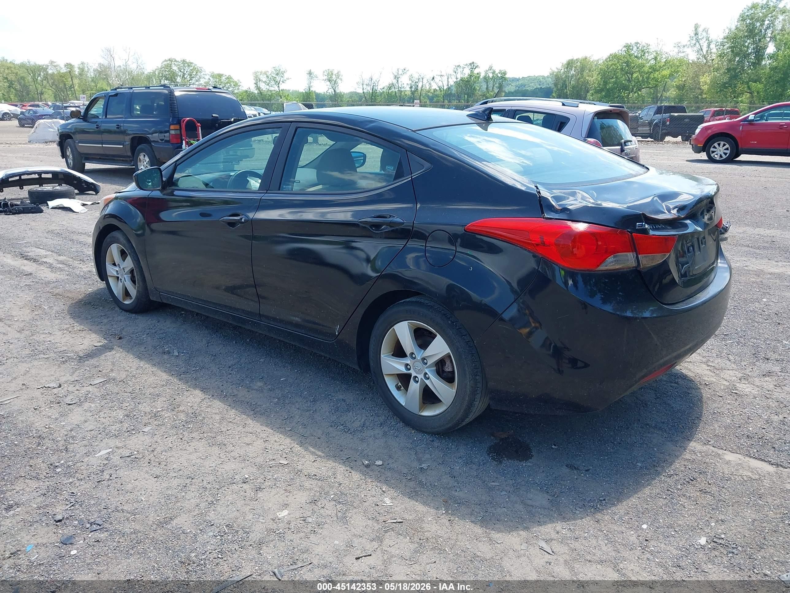 2011 Hyundai Elantra Gls (ulsan Plant) Black vin: KMHDH4AE1BU087913