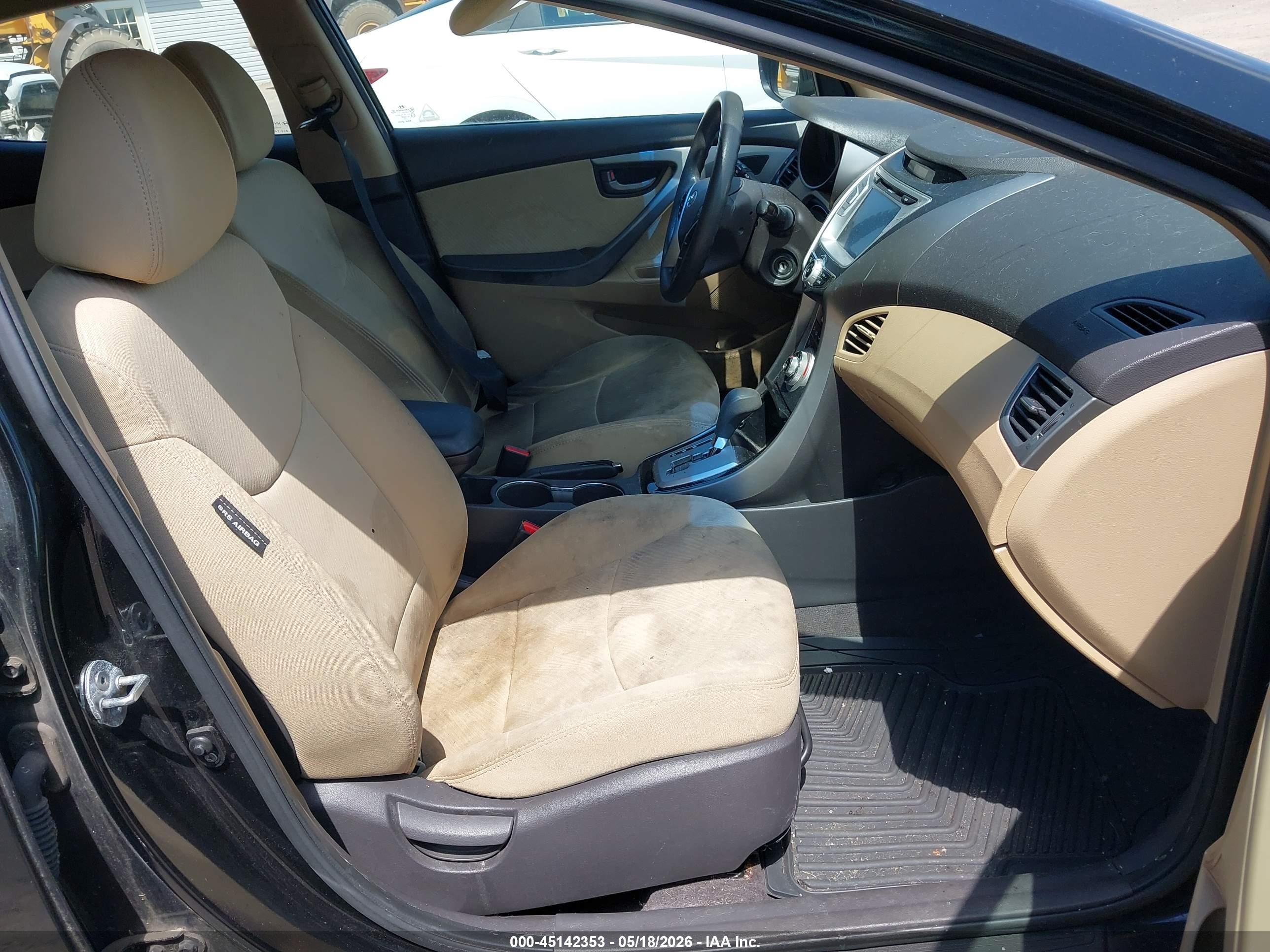 2011 Hyundai Elantra Gls (ulsan Plant) Black vin: KMHDH4AE1BU087913