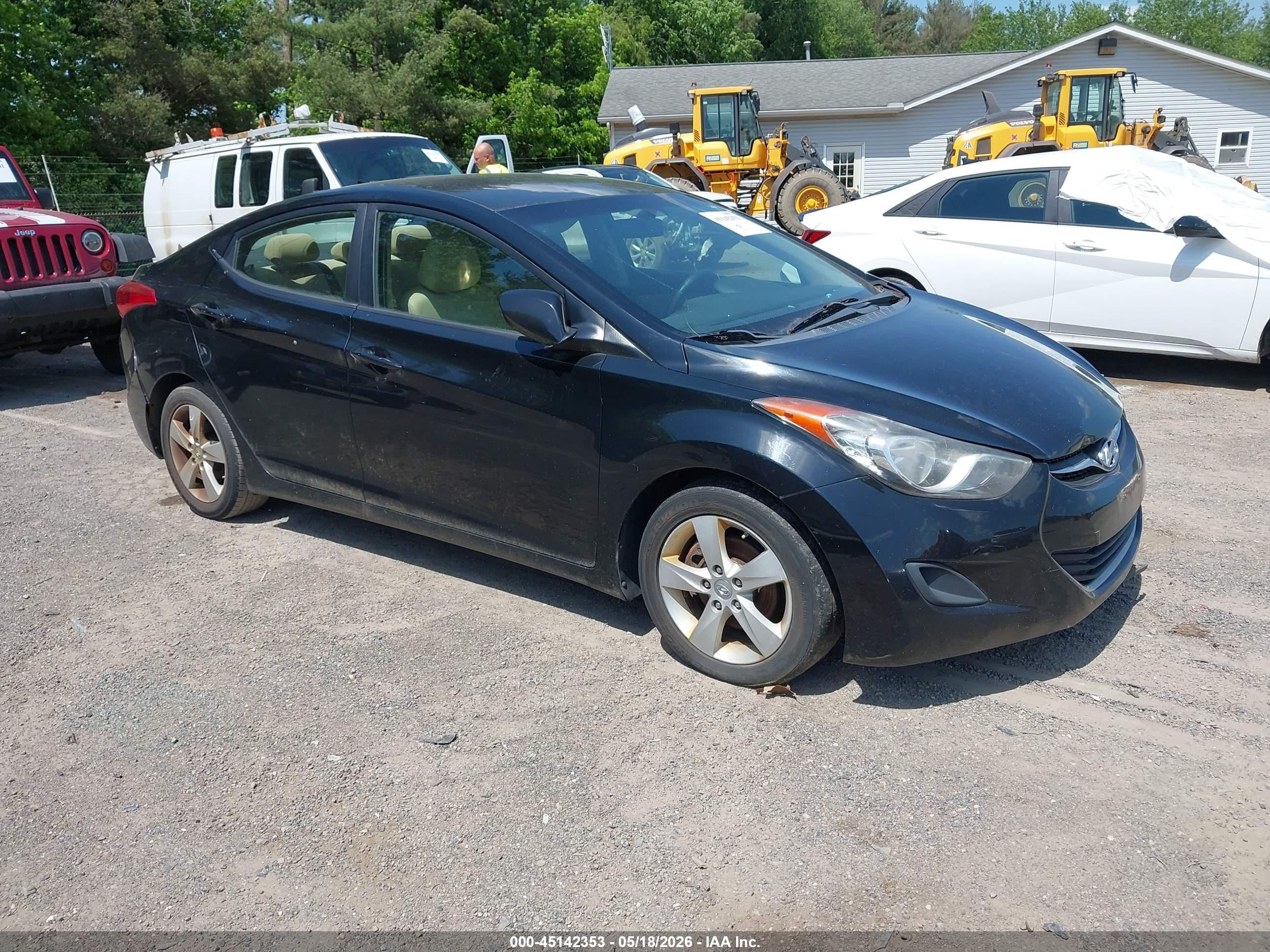2011 Hyundai Elantra Gls (ulsan Plant) Black vin: KMHDH4AE1BU087913