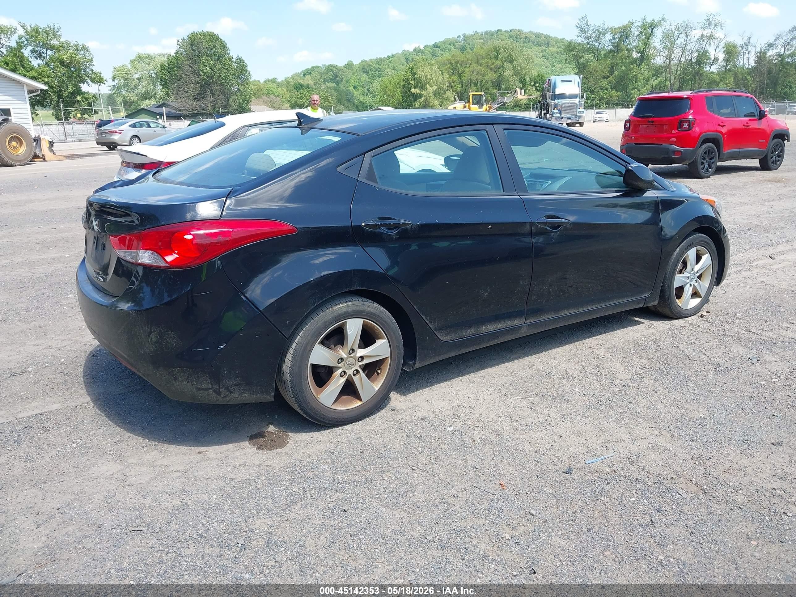 2011 Hyundai Elantra Gls (ulsan Plant) Black vin: KMHDH4AE1BU087913