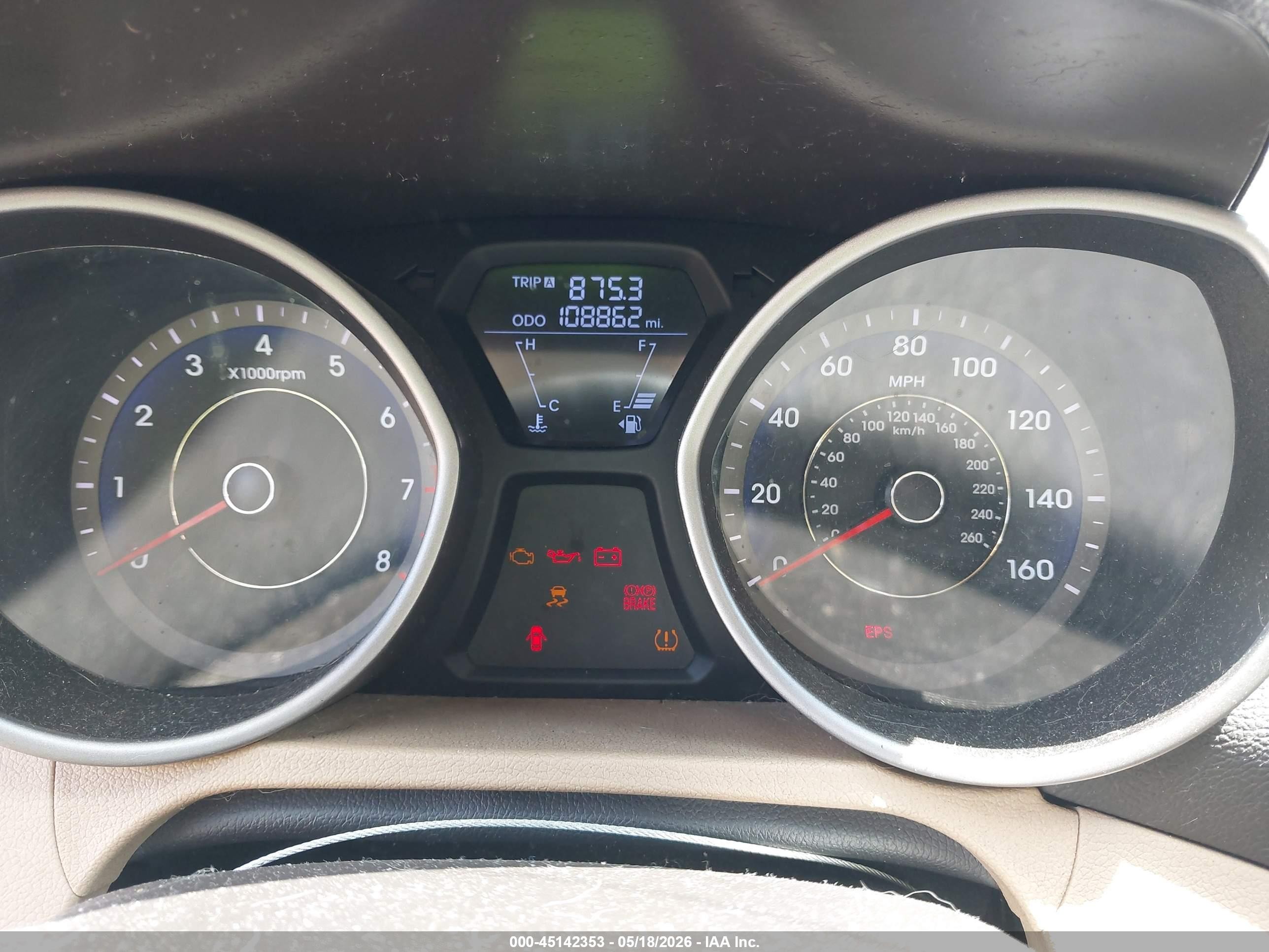 2011 Hyundai Elantra Gls (ulsan Plant) Black vin: KMHDH4AE1BU087913