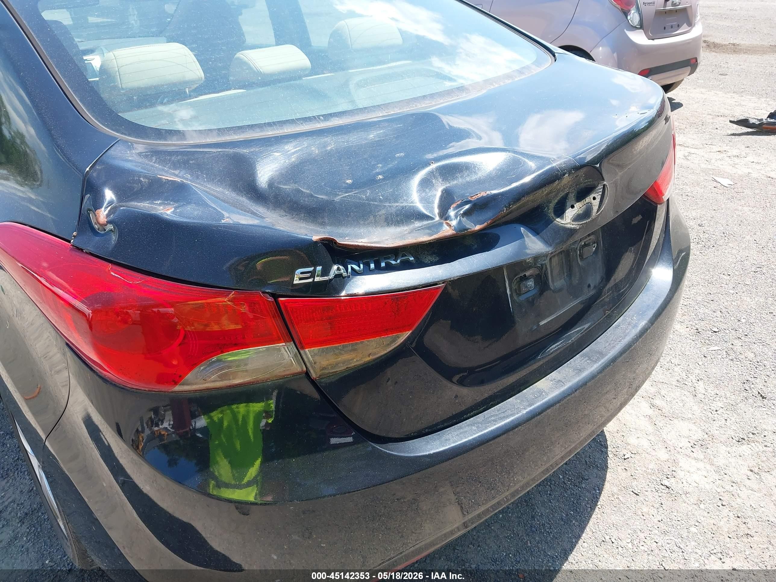 2011 Hyundai Elantra Gls (ulsan Plant) Black vin: KMHDH4AE1BU087913