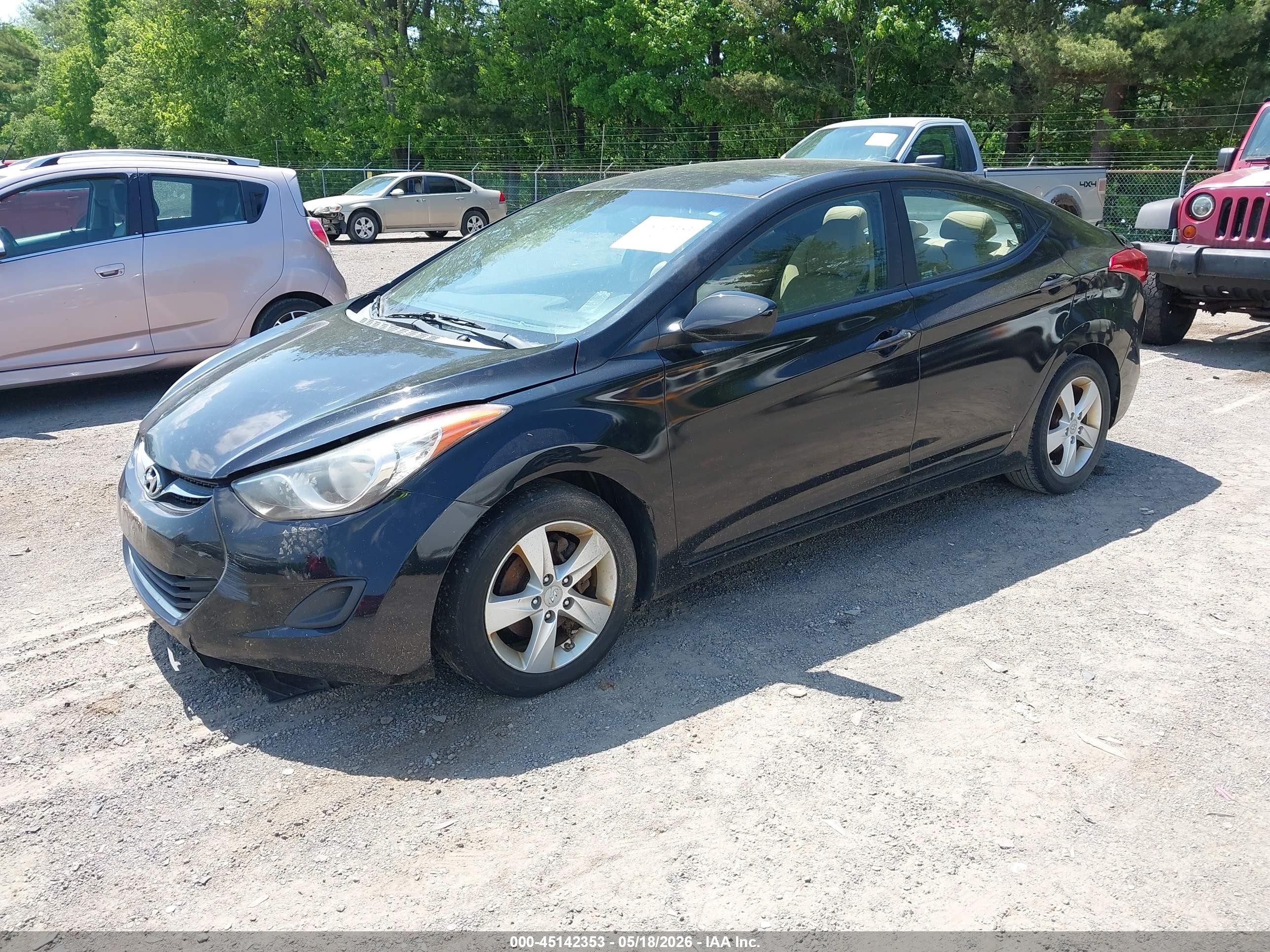 2011 Hyundai Elantra Gls (ulsan Plant) Black vin: KMHDH4AE1BU087913