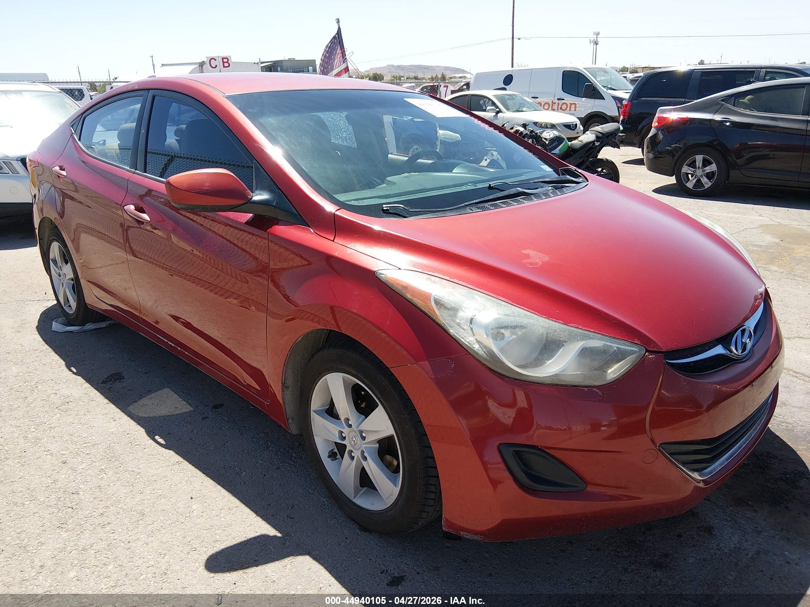 2011 Hyundai Elantra Gls (ulsan Plant) Red vin: KMHDH4AE1BU092223