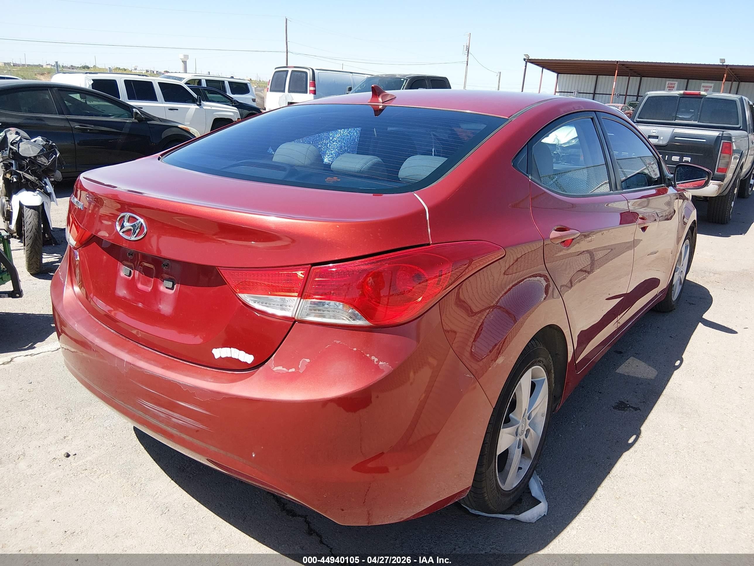 2011 Hyundai Elantra Gls (ulsan Plant) Red vin: KMHDH4AE1BU092223
