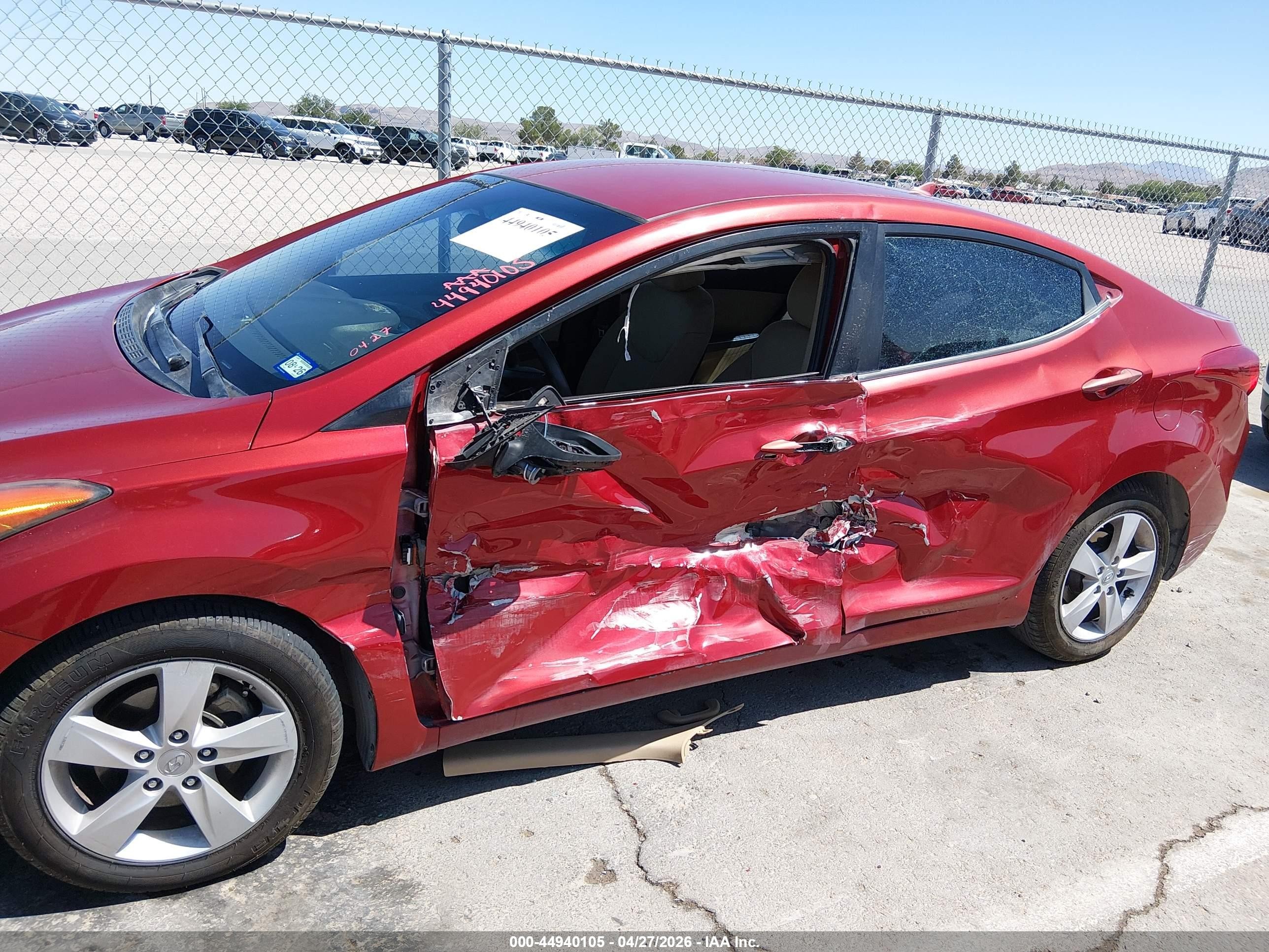 2011 Hyundai Elantra Gls (ulsan Plant) Red vin: KMHDH4AE1BU092223
