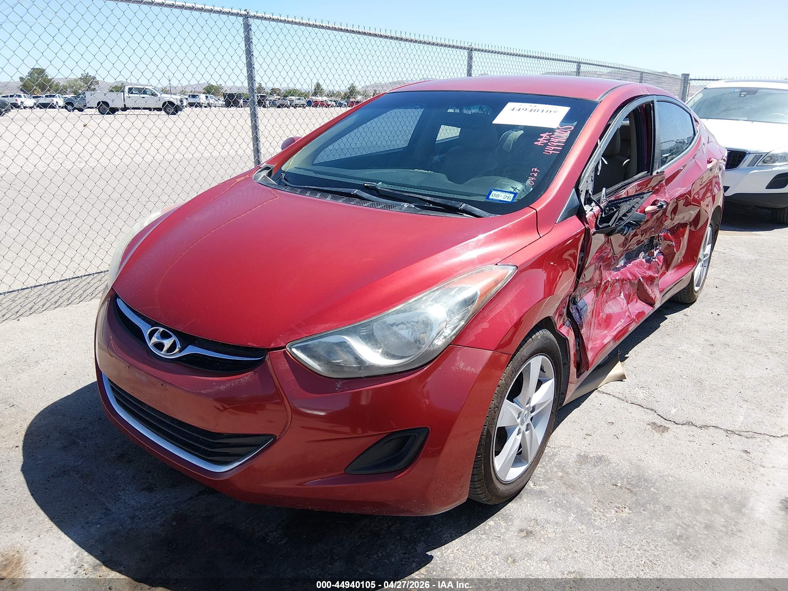 2011 Hyundai Elantra Gls (ulsan Plant) Red vin: KMHDH4AE1BU092223
