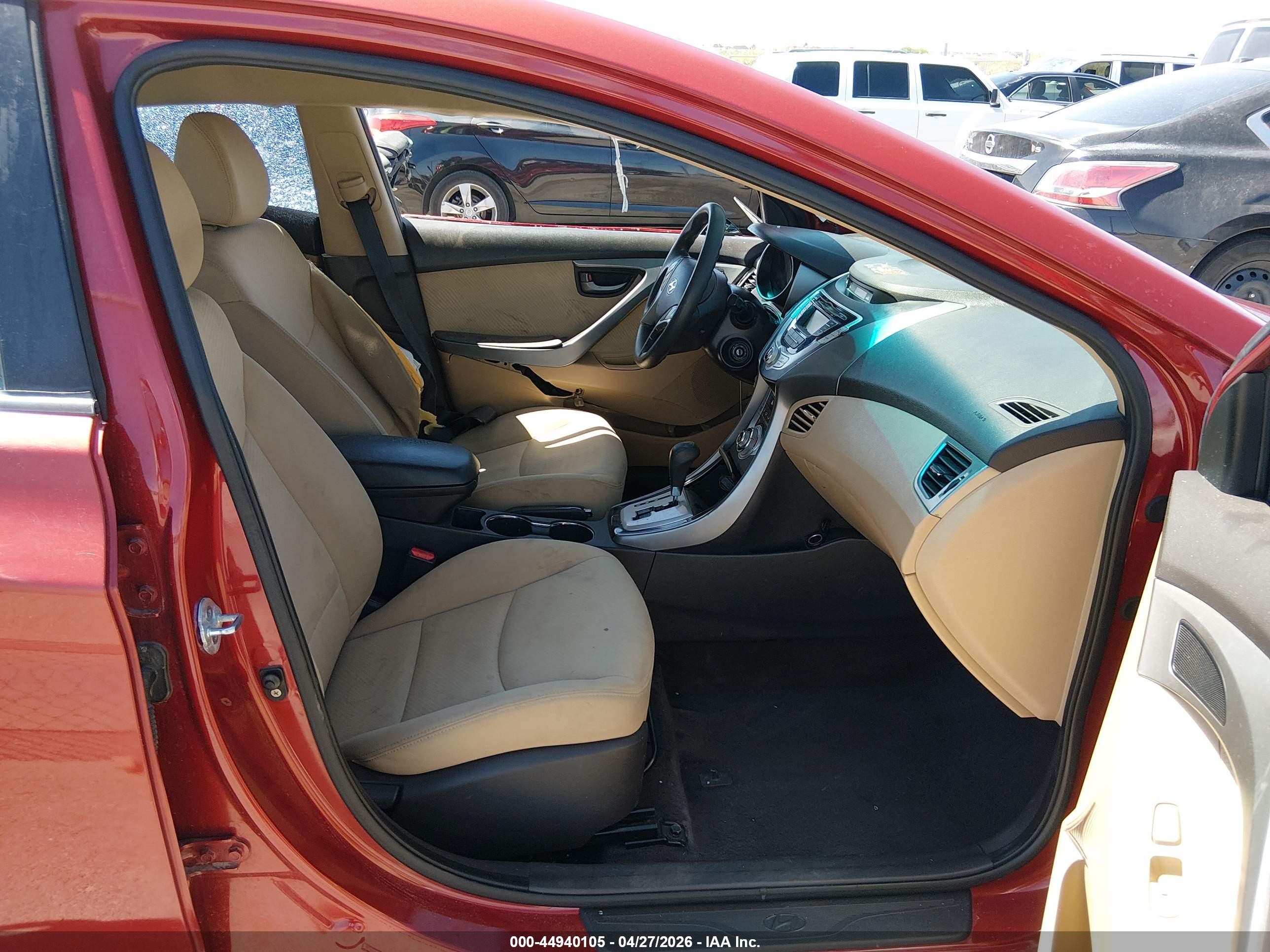 2011 Hyundai Elantra Gls (ulsan Plant) Red vin: KMHDH4AE1BU092223