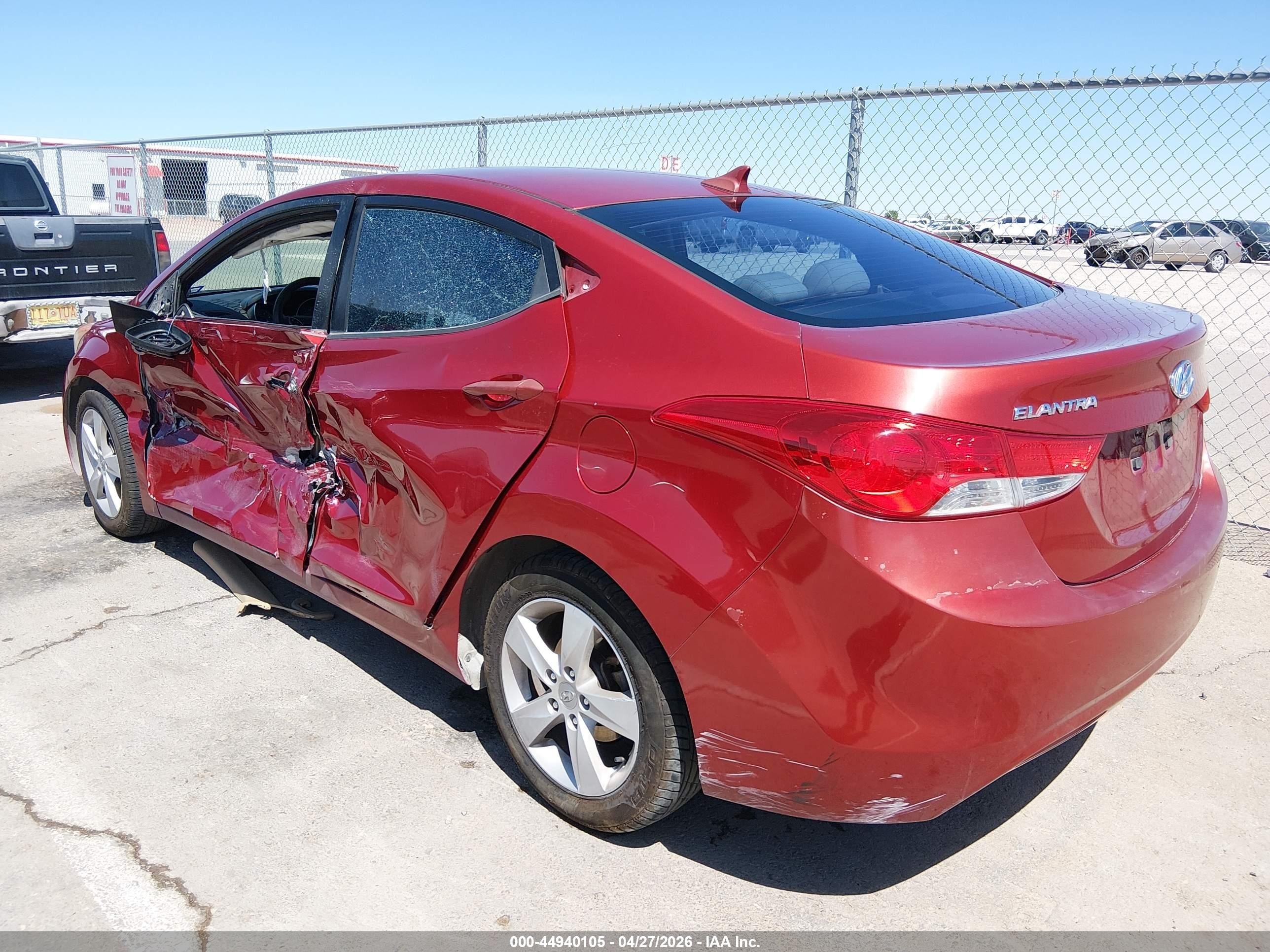2011 Hyundai Elantra Gls (ulsan Plant) Red vin: KMHDH4AE1BU092223