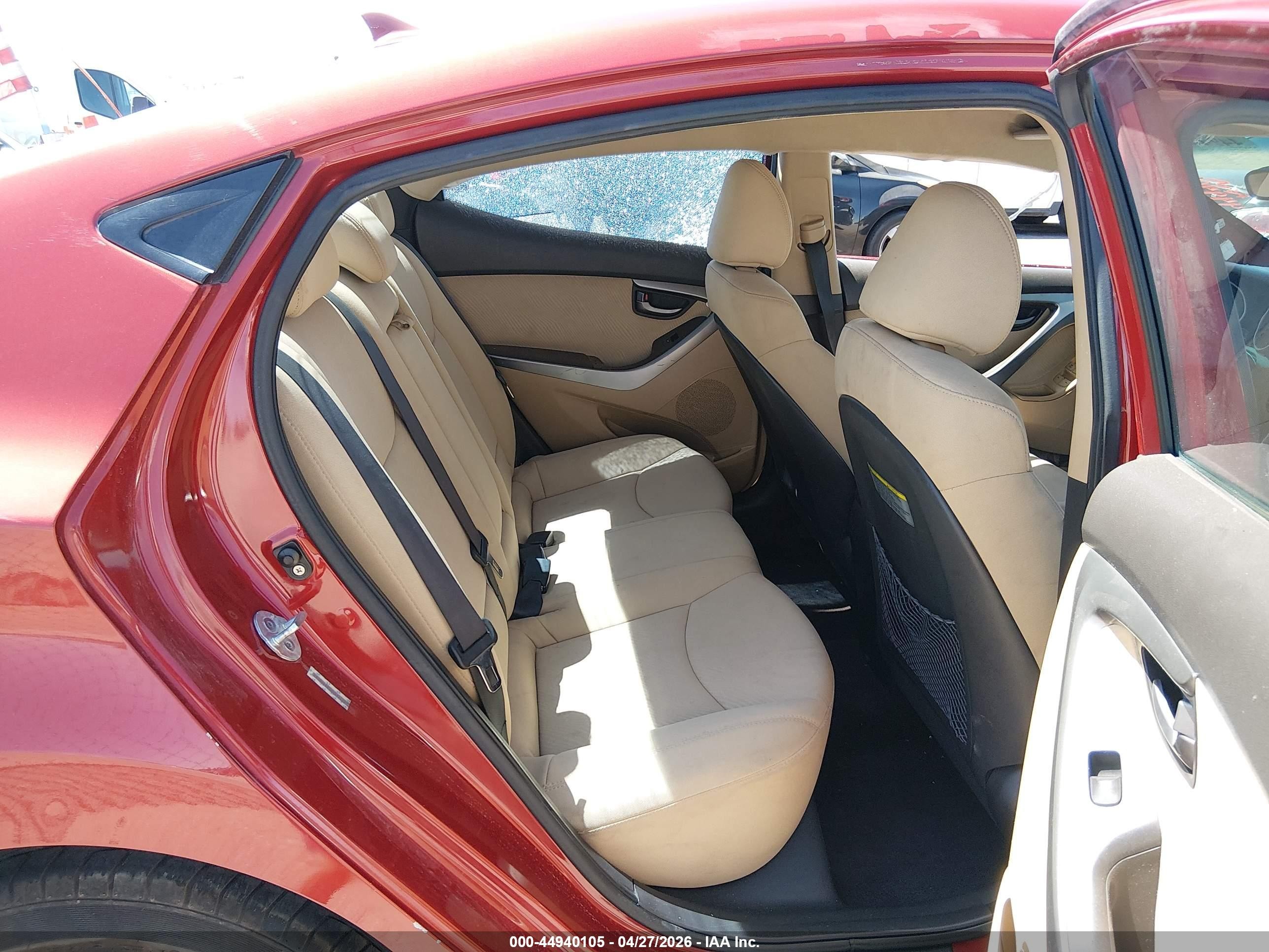 2011 Hyundai Elantra Gls (ulsan Plant) Red vin: KMHDH4AE1BU092223