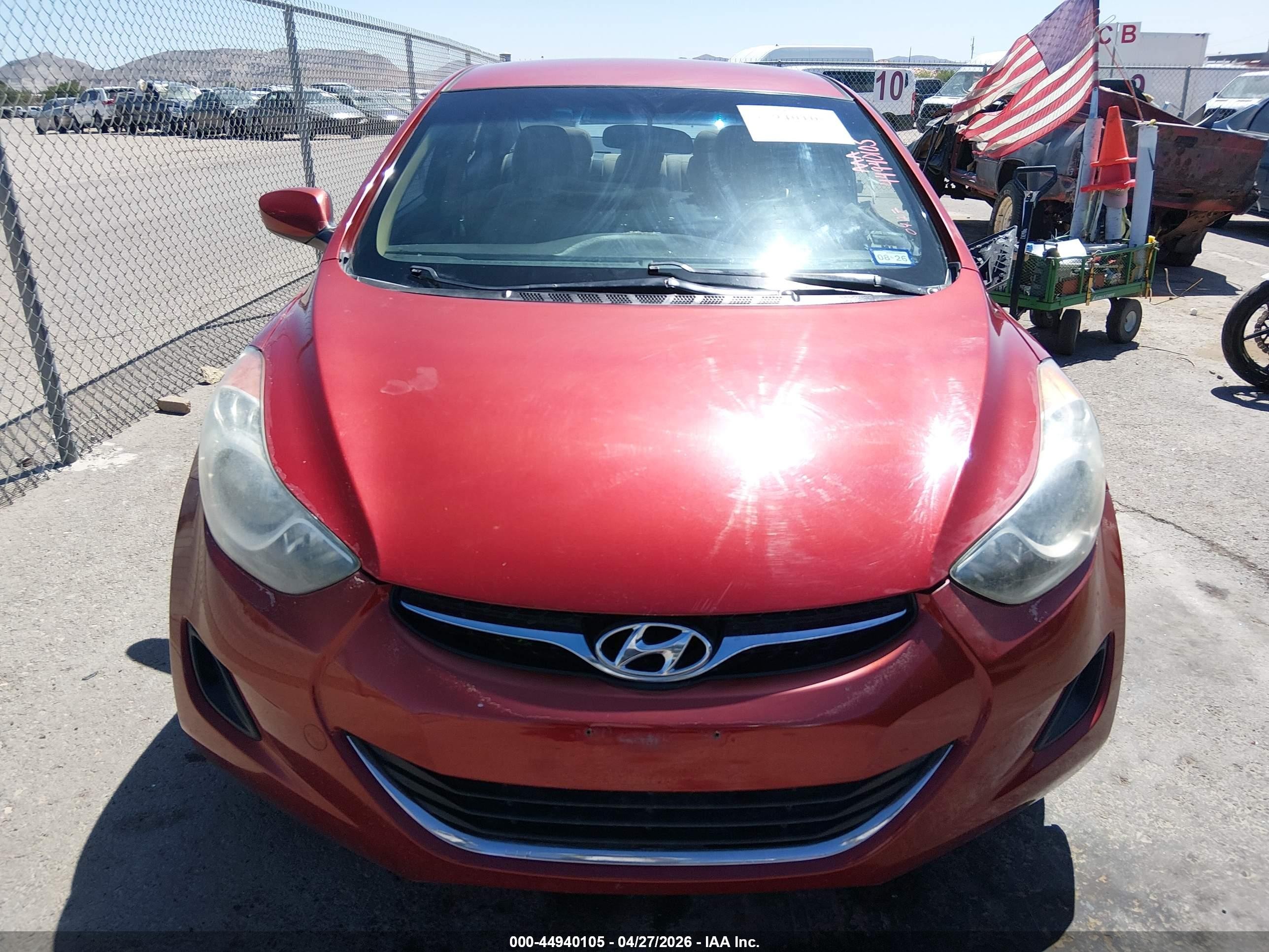 2011 Hyundai Elantra Gls (ulsan Plant) Red vin: KMHDH4AE1BU092223
