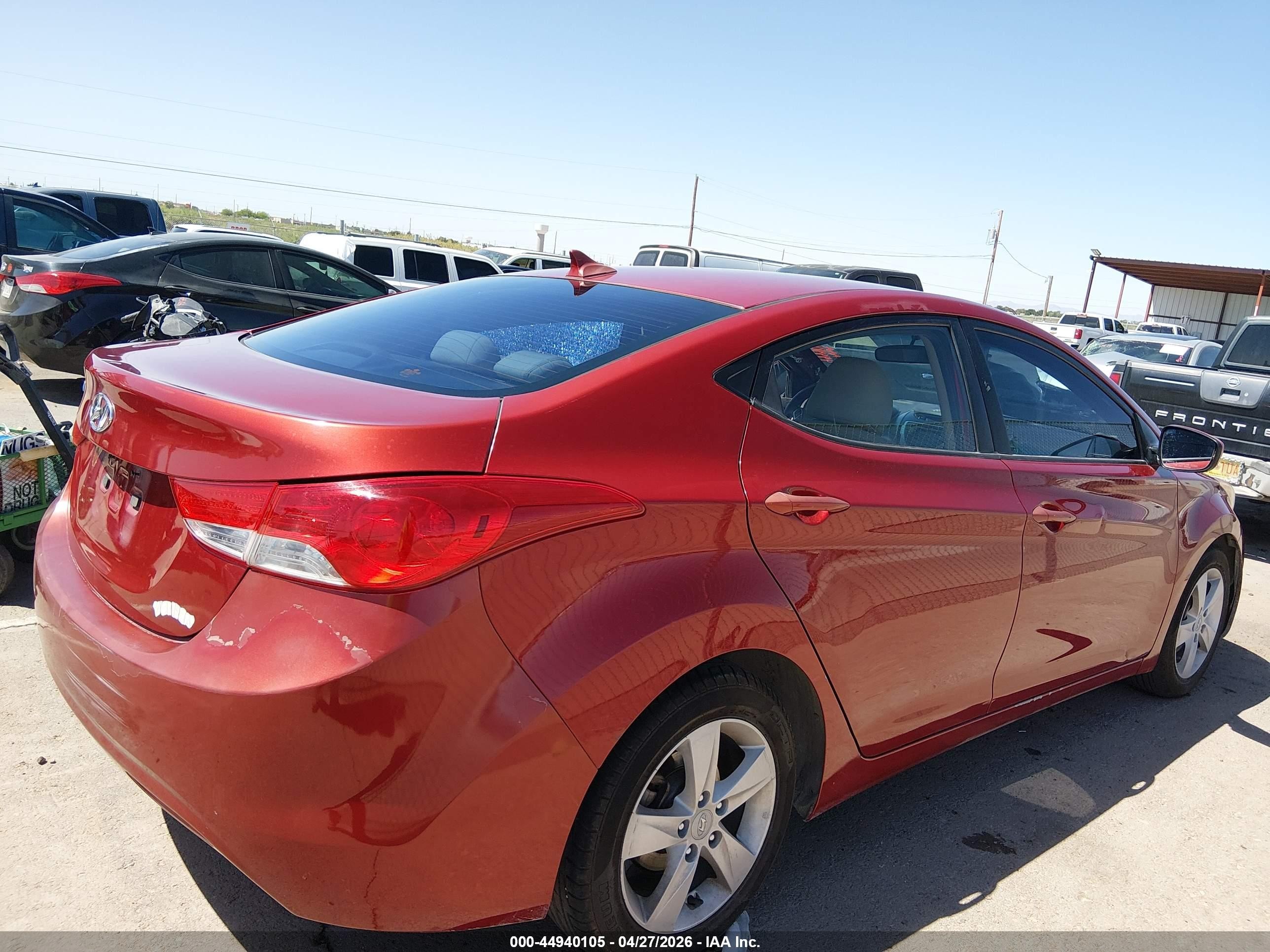 2011 Hyundai Elantra Gls (ulsan Plant) Red vin: KMHDH4AE1BU092223