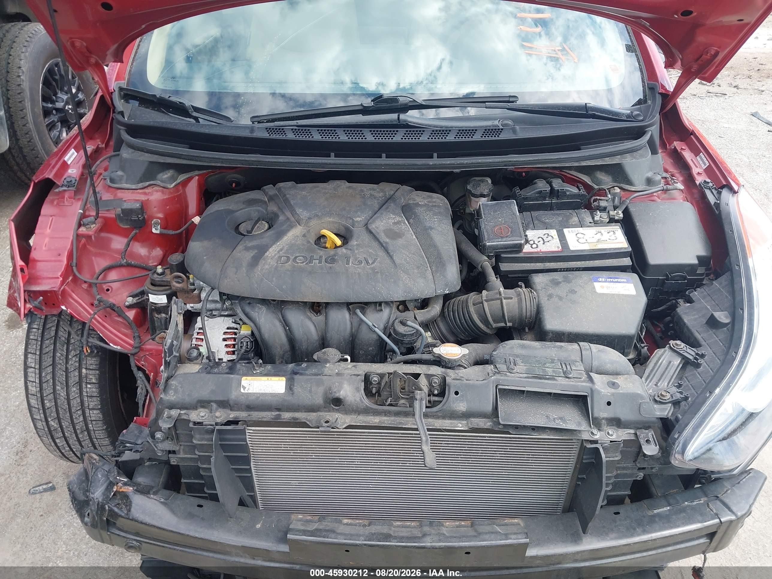 2011 Hyundai Elantra Limited (ulsan Plant) Red vin: KMHDH4AE1BU092528