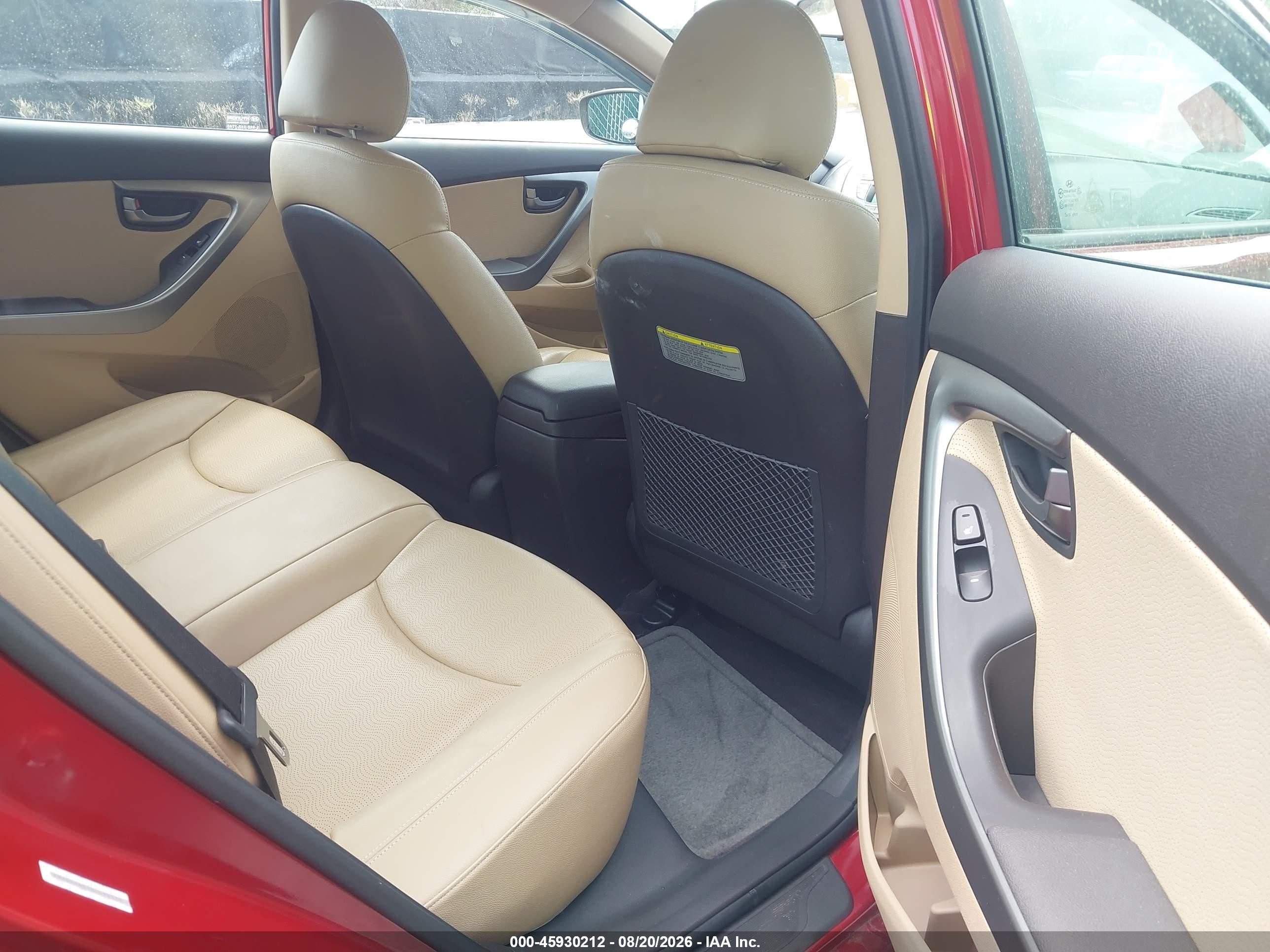 2011 Hyundai Elantra Limited (ulsan Plant) Red vin: KMHDH4AE1BU092528