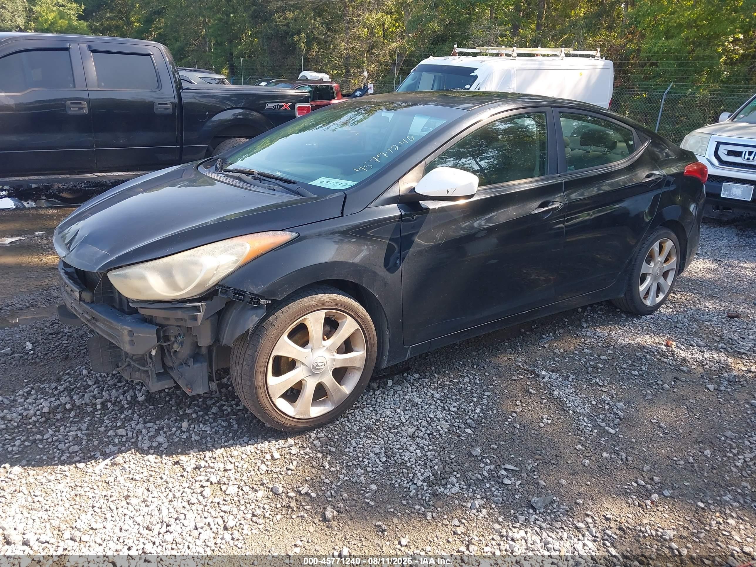 2011 Hyundai Elantra Limited (ulsan Plant) Black vin: KMHDH4AE1BU092593
