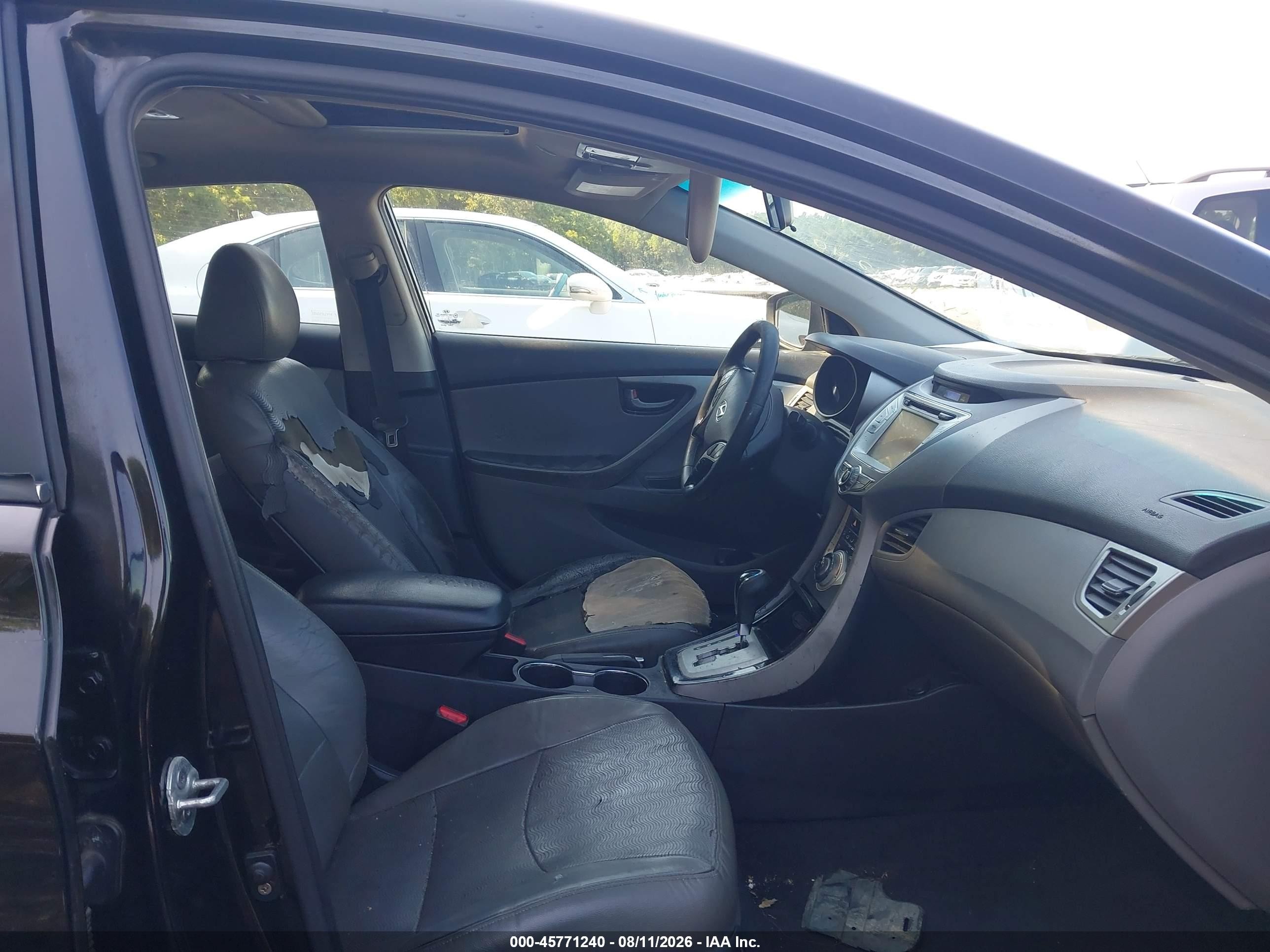 2011 Hyundai Elantra Limited (ulsan Plant) Black vin: KMHDH4AE1BU092593