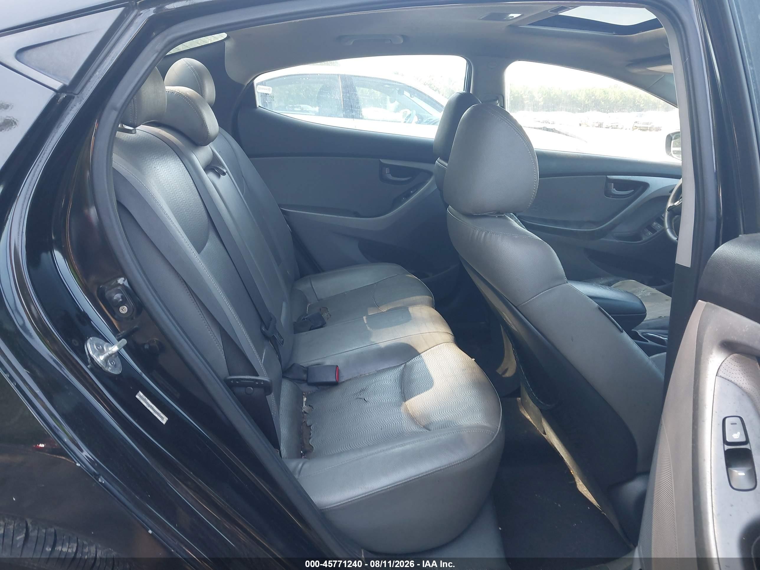 2011 Hyundai Elantra Limited (ulsan Plant) Black vin: KMHDH4AE1BU092593