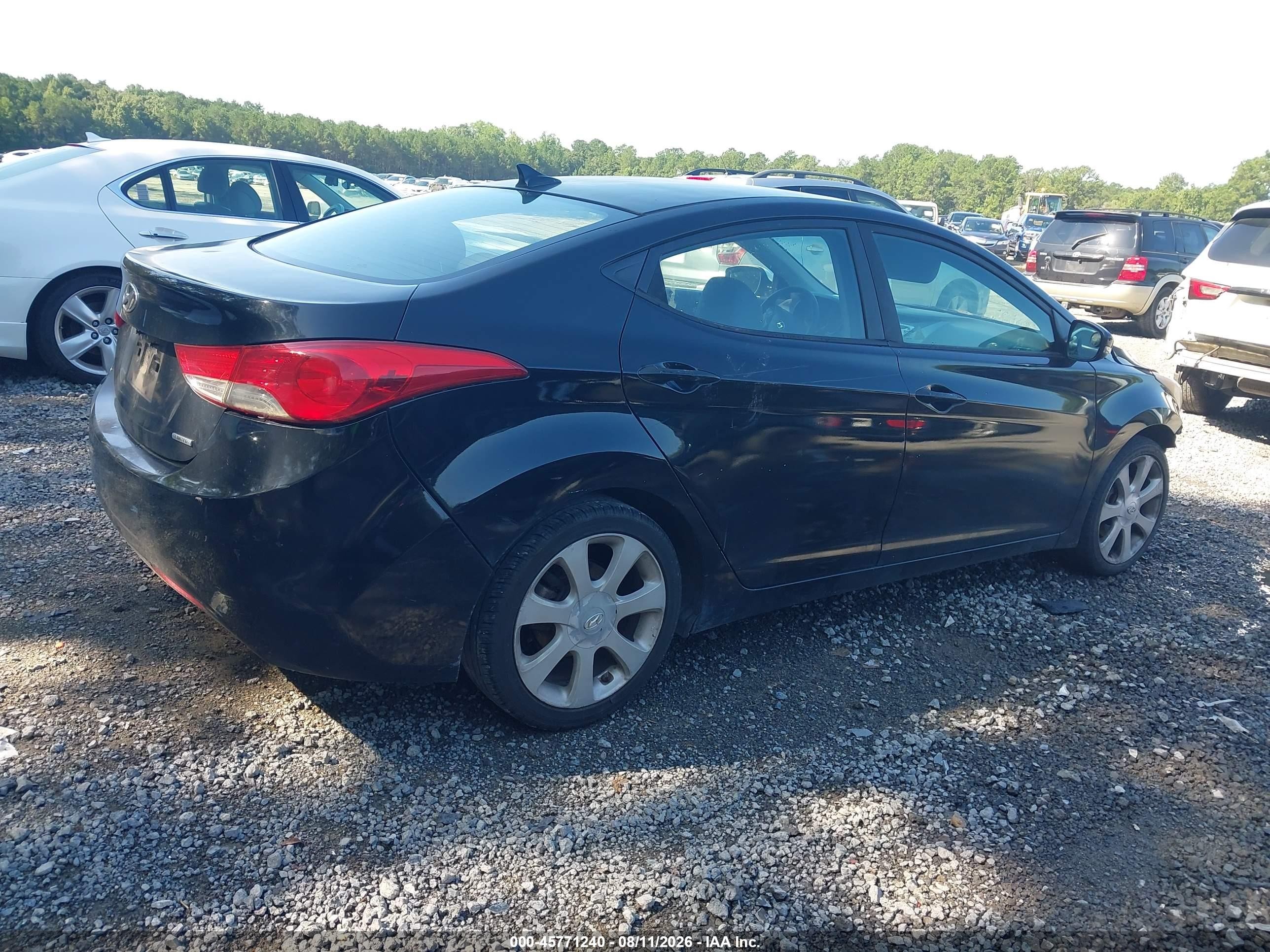 2011 Hyundai Elantra Limited (ulsan Plant) Black vin: KMHDH4AE1BU092593