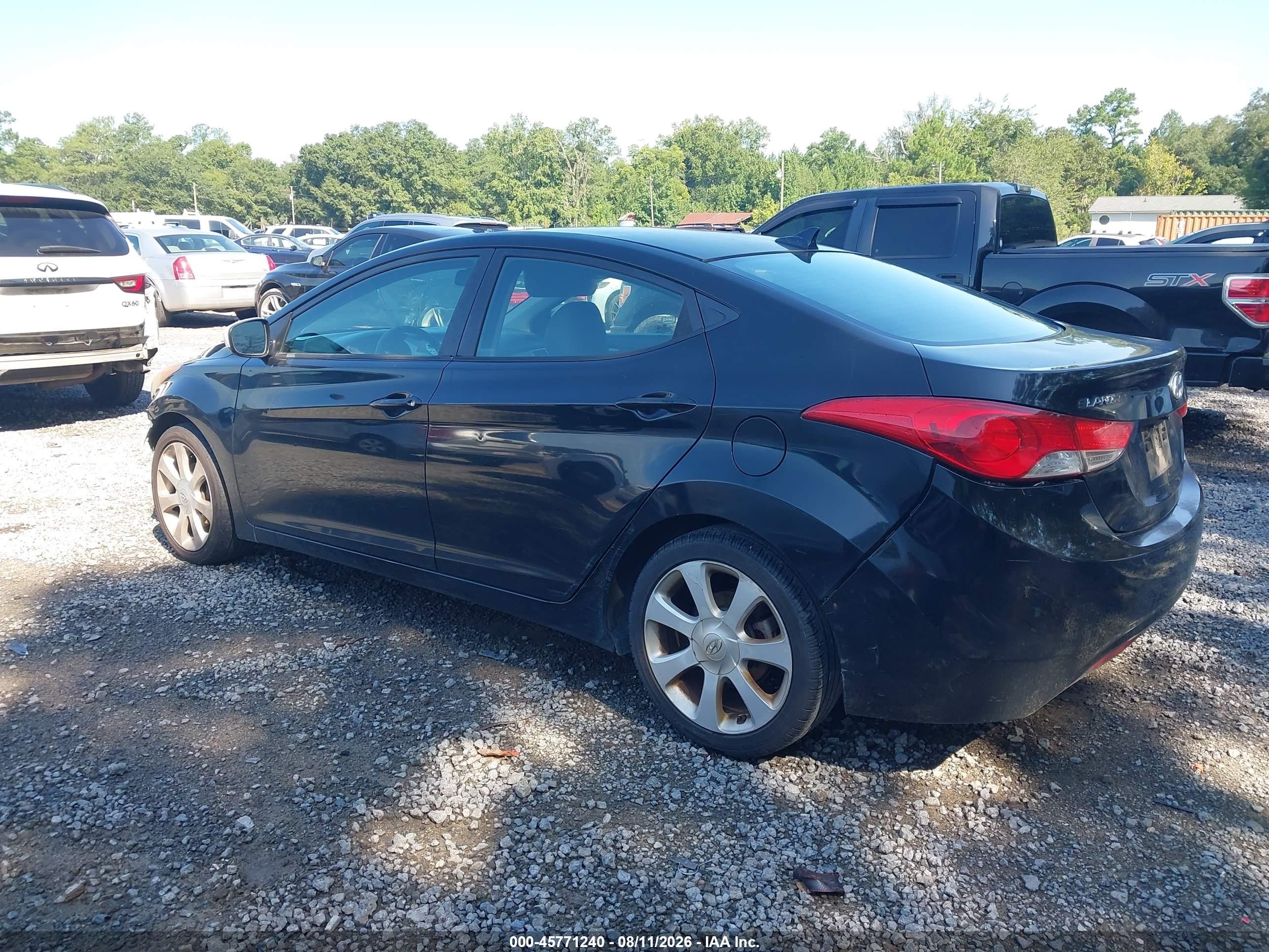2011 Hyundai Elantra Limited (ulsan Plant) Black vin: KMHDH4AE1BU092593