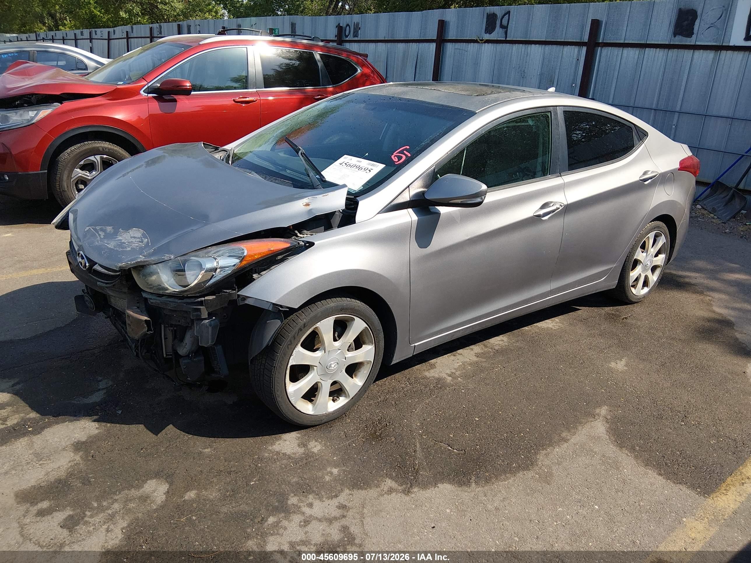 2011 Hyundai Elantra Limited (ulsan Plant) Серебряный vin: KMHDH4AE1BU098748