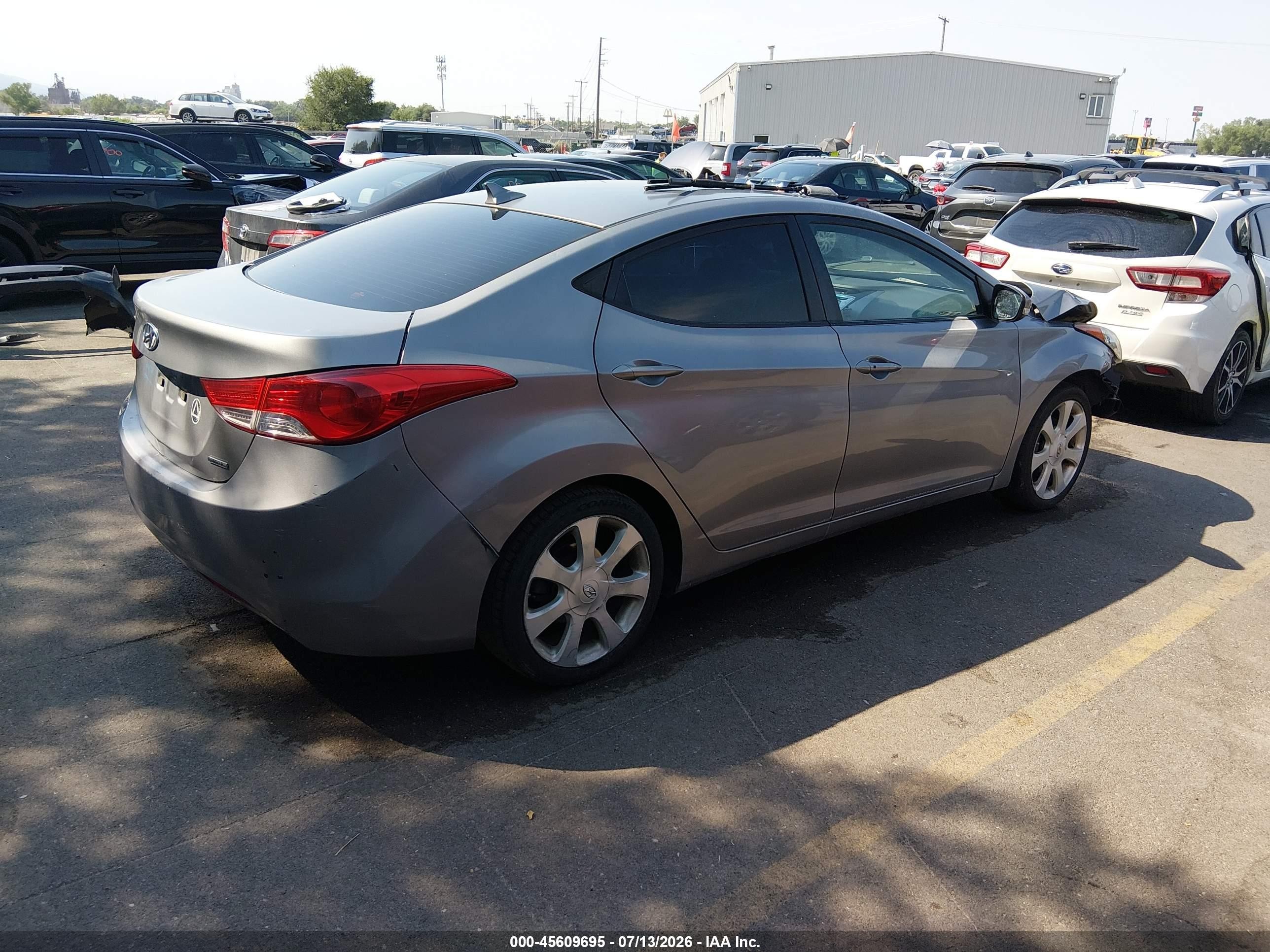 2011 Hyundai Elantra Limited (ulsan Plant) Серебряный vin: KMHDH4AE1BU098748