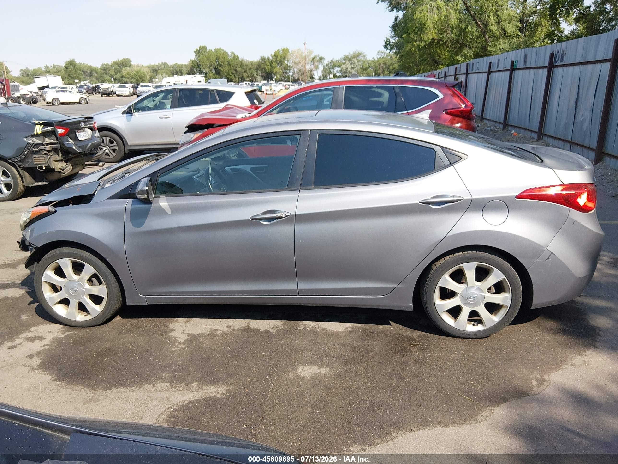 2011 Hyundai Elantra Limited (ulsan Plant) Серебряный vin: KMHDH4AE1BU098748