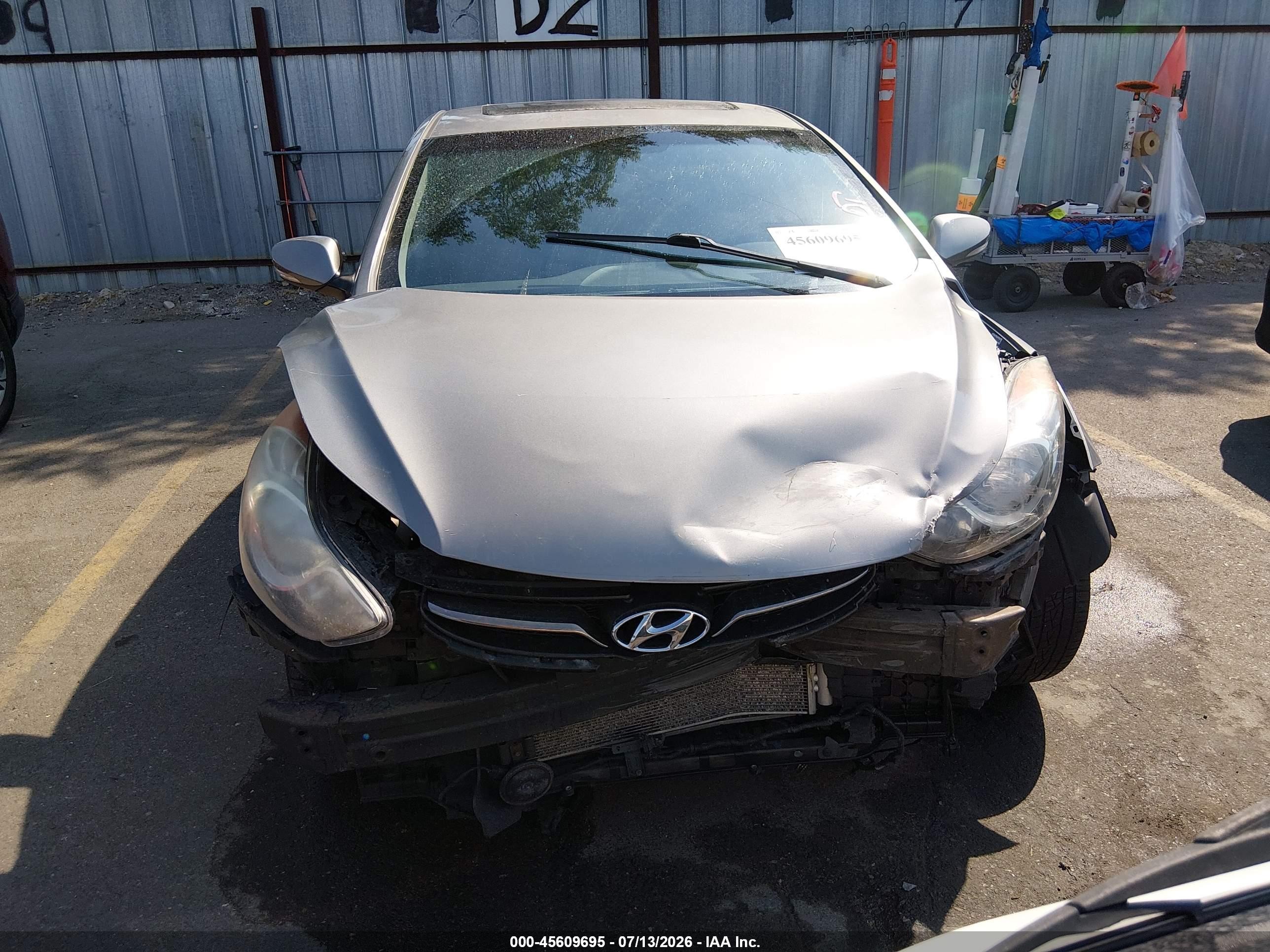 2011 Hyundai Elantra Limited (ulsan Plant) Серебряный vin: KMHDH4AE1BU098748