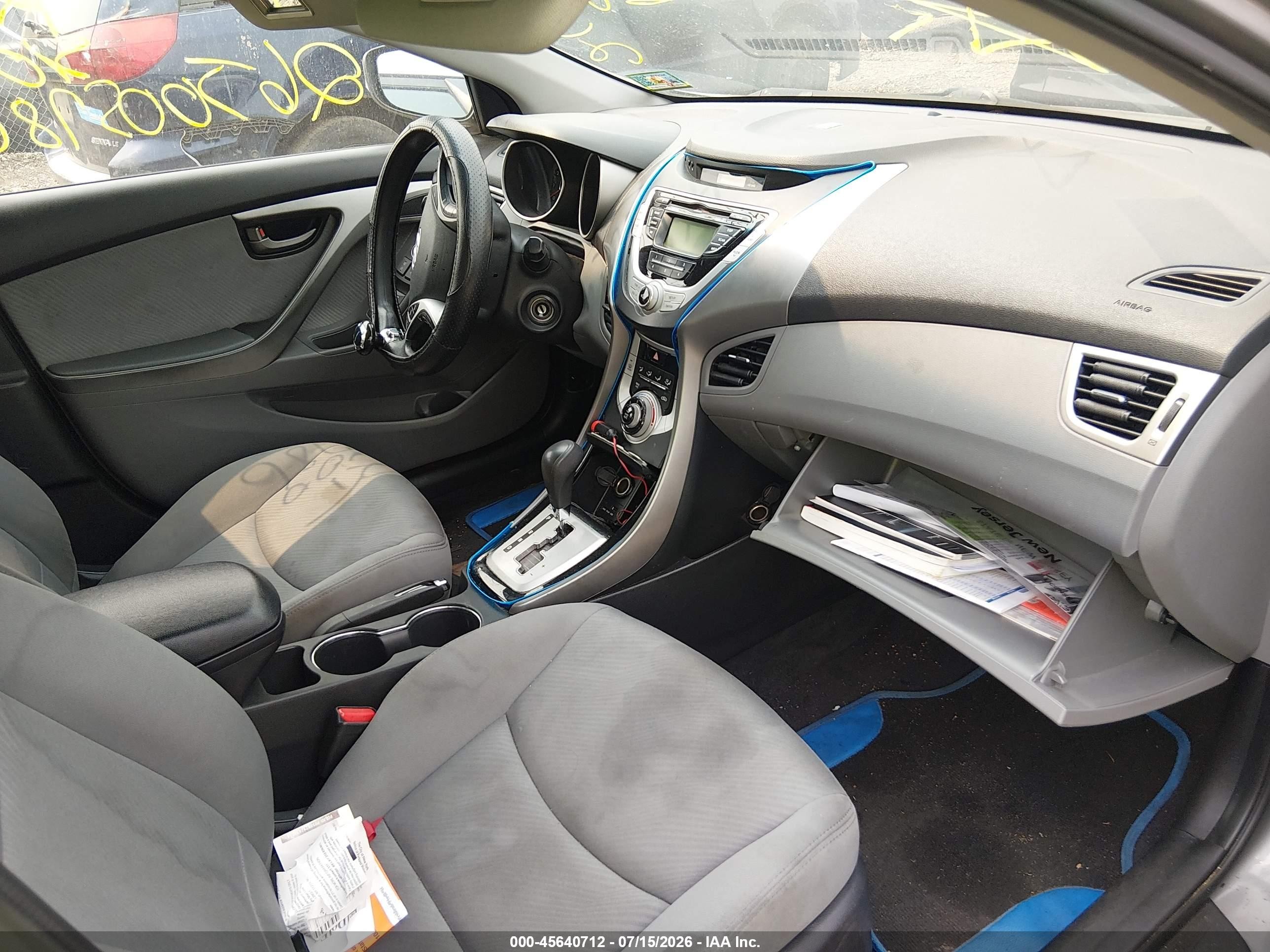 2011 Hyundai Elantra Gls (ulsan Plant) Gray vin: KMHDH4AE1BU102832
