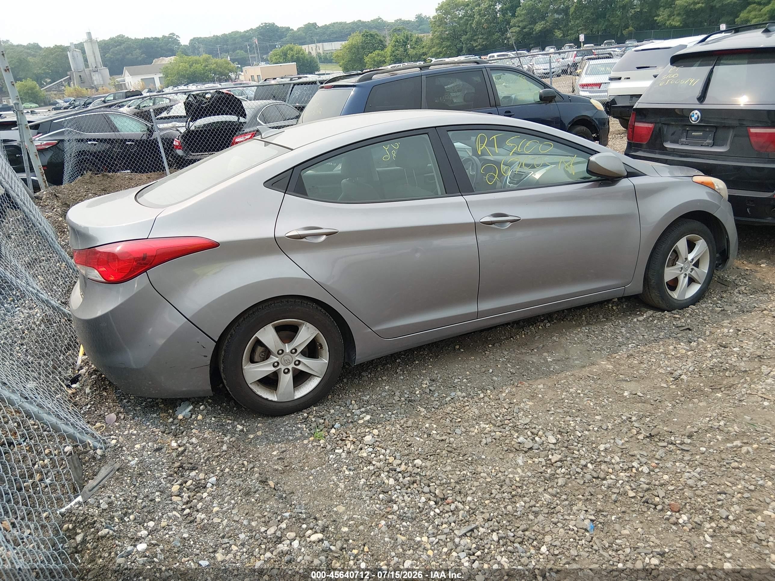 2011 Hyundai Elantra Gls (ulsan Plant) Gray vin: KMHDH4AE1BU102832