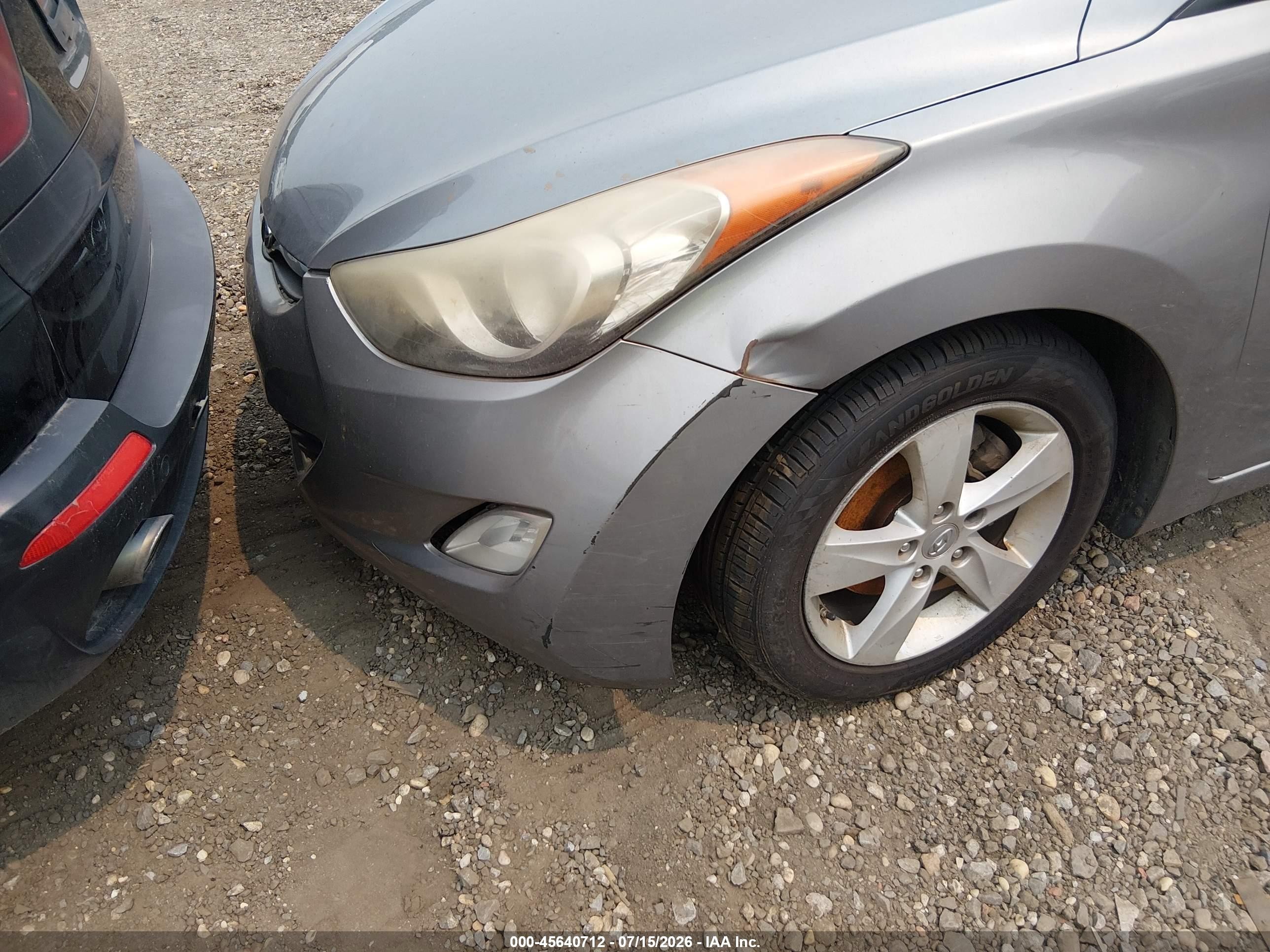 2011 Hyundai Elantra Gls (ulsan Plant) Gray vin: KMHDH4AE1BU102832