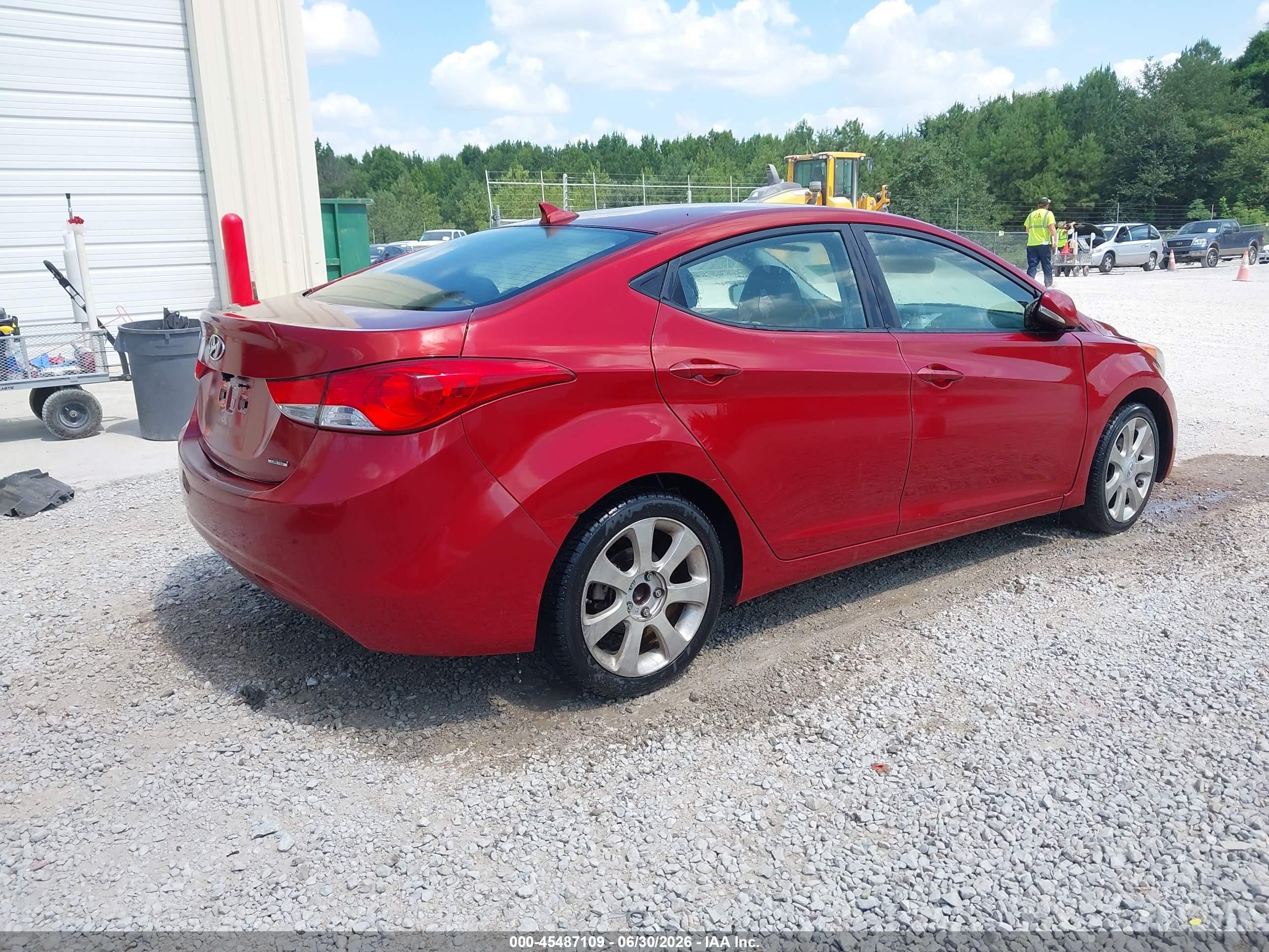 2011 Hyundai Elantra Limited (ulsan Plant) Красный vin: KMHDH4AE1BU108601