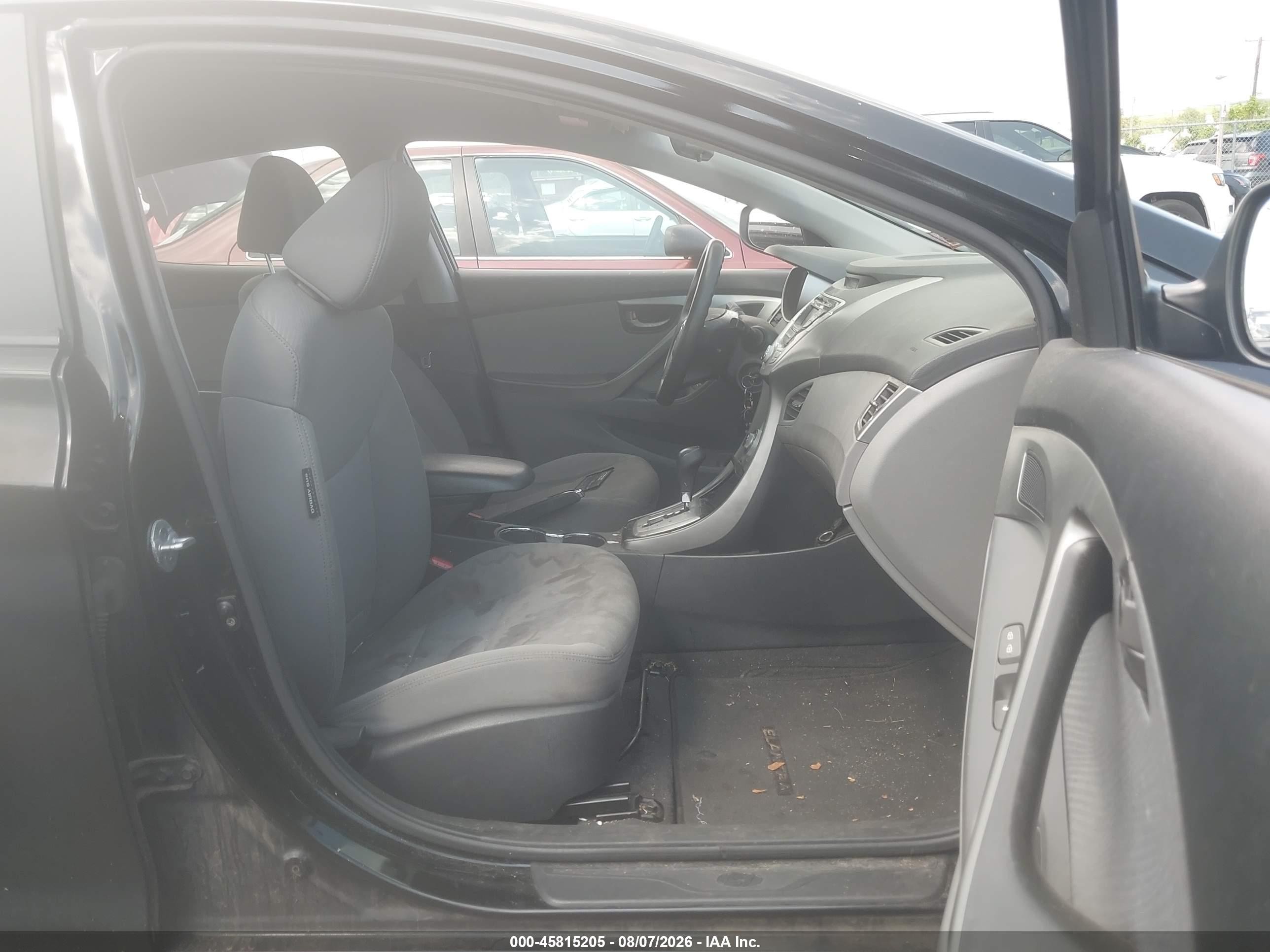 2011 Hyundai Elantra Gls (ulsan Plant) Black vin: KMHDH4AE1BU108825