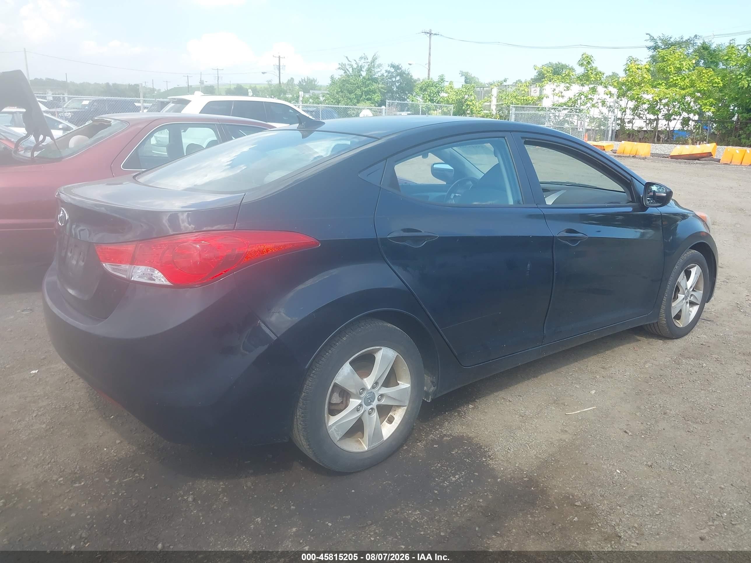 2011 Hyundai Elantra Gls (ulsan Plant) Black vin: KMHDH4AE1BU108825