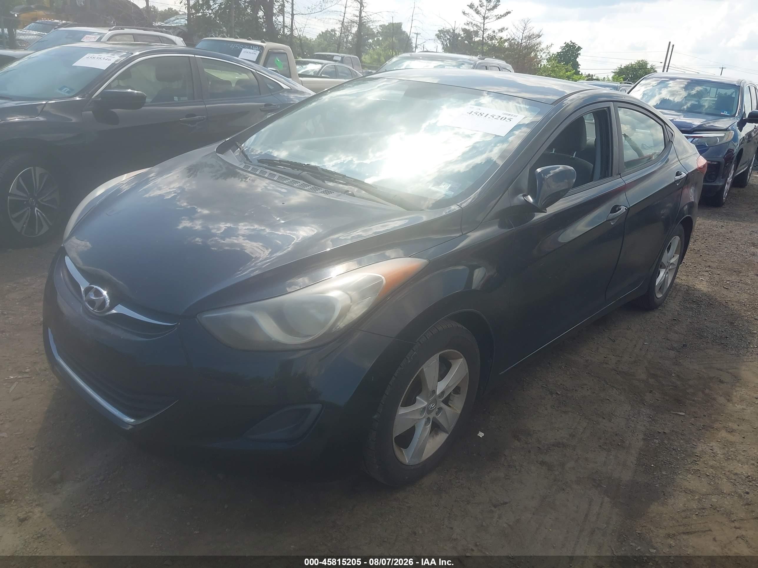 2011 Hyundai Elantra Gls (ulsan Plant) Black vin: KMHDH4AE1BU108825