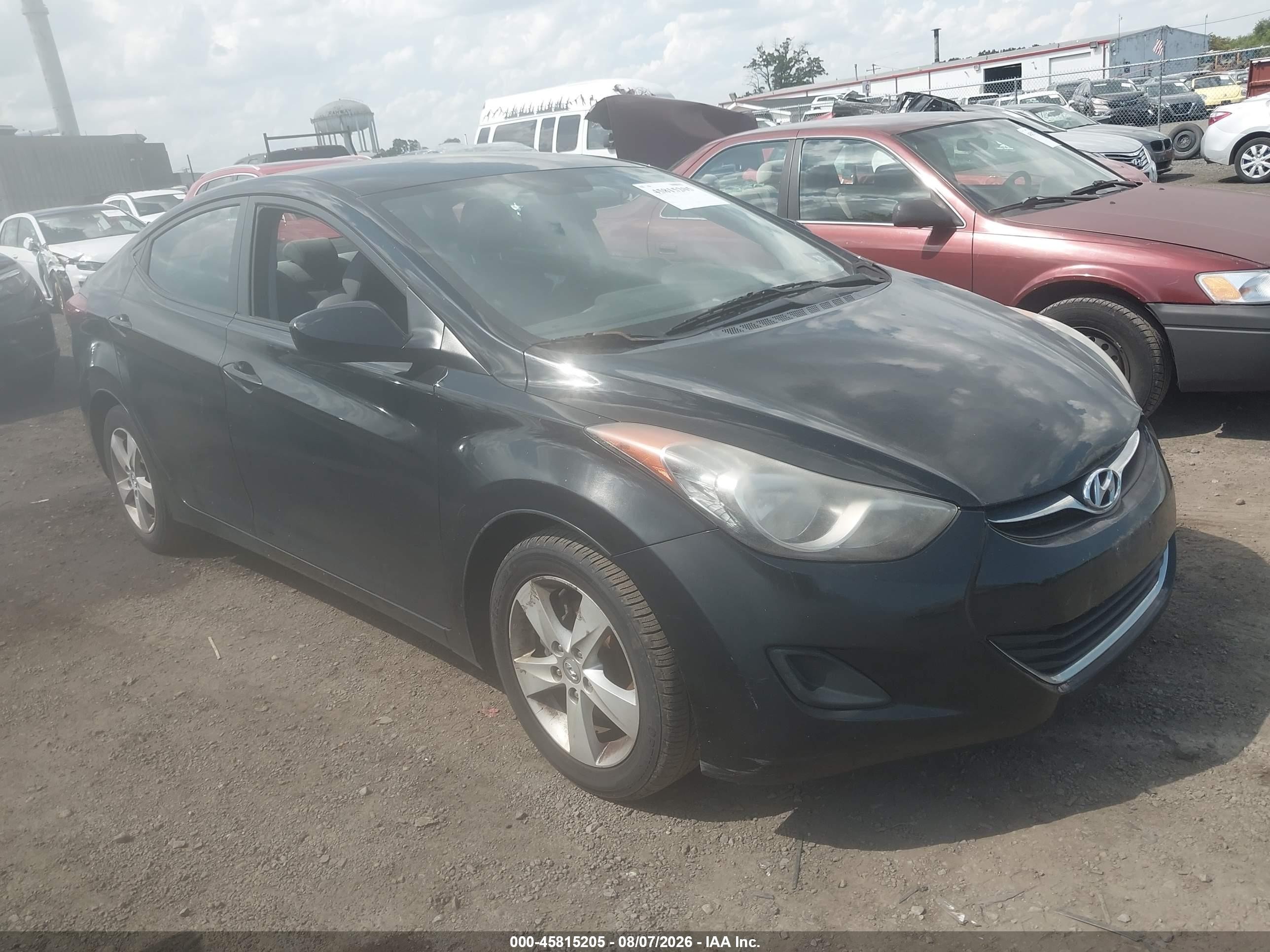2011 Hyundai Elantra Gls (ulsan Plant) Black vin: KMHDH4AE1BU108825