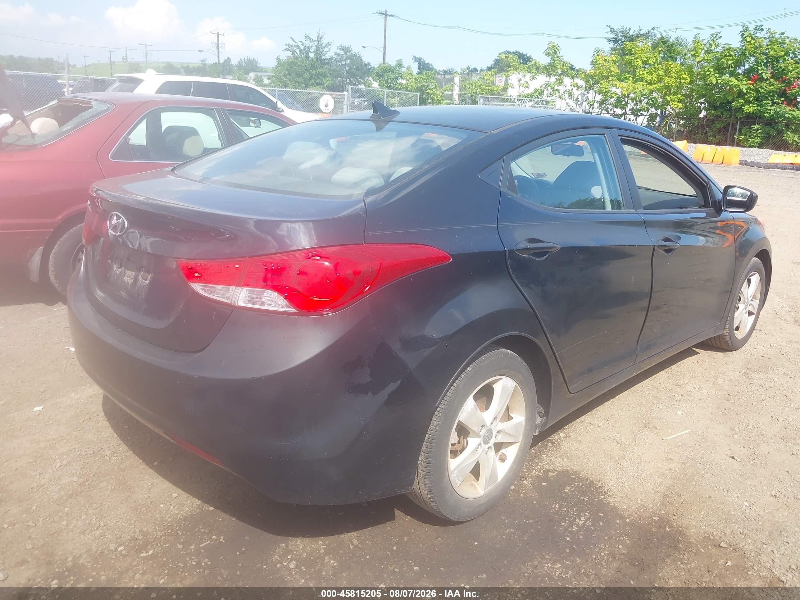 2011 Hyundai Elantra Gls (ulsan Plant) Black vin: KMHDH4AE1BU108825