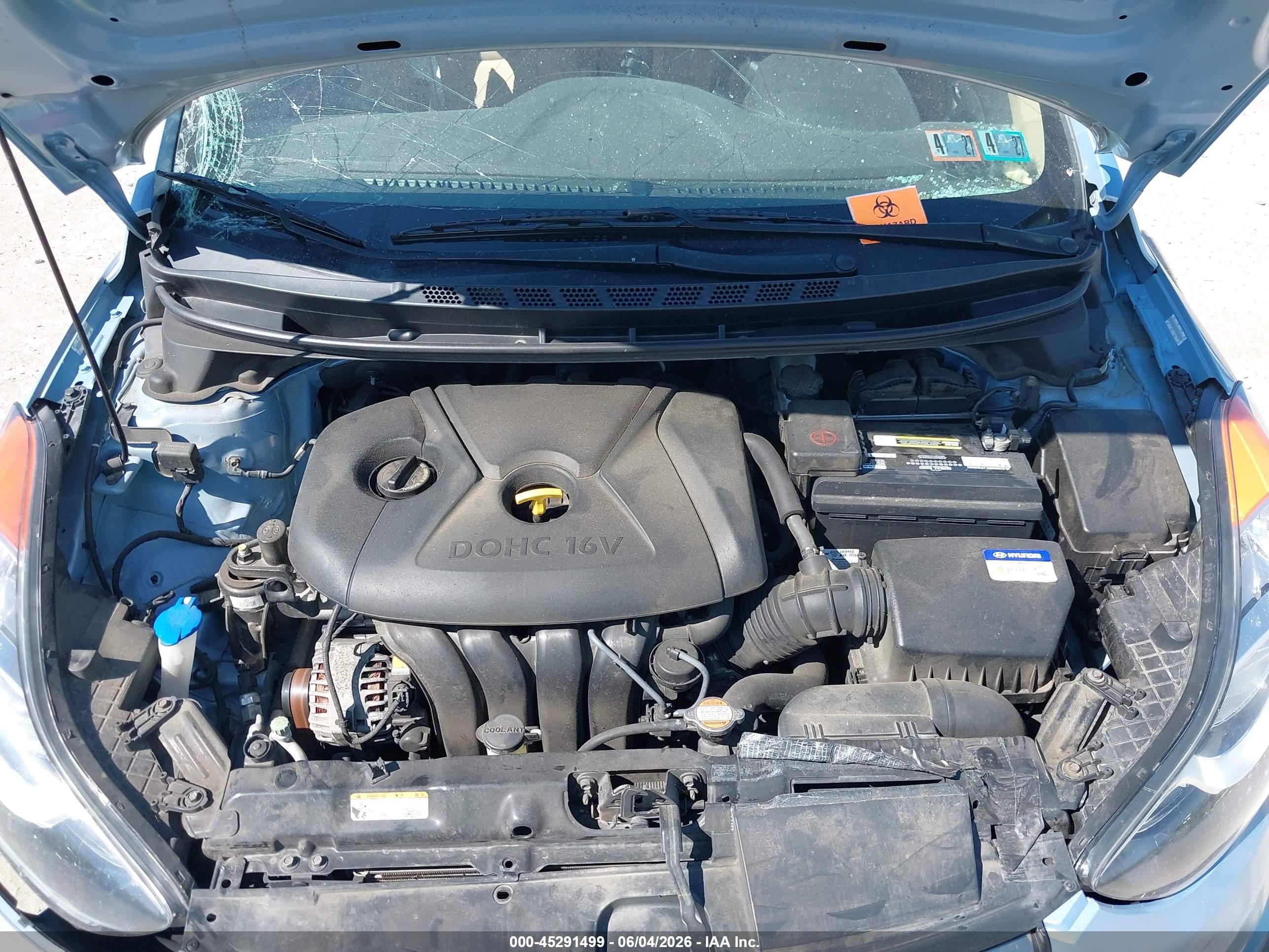 2011 Hyundai Elantra Gls (ulsan Plant) Light Blue vin: KMHDH4AE1BU114284