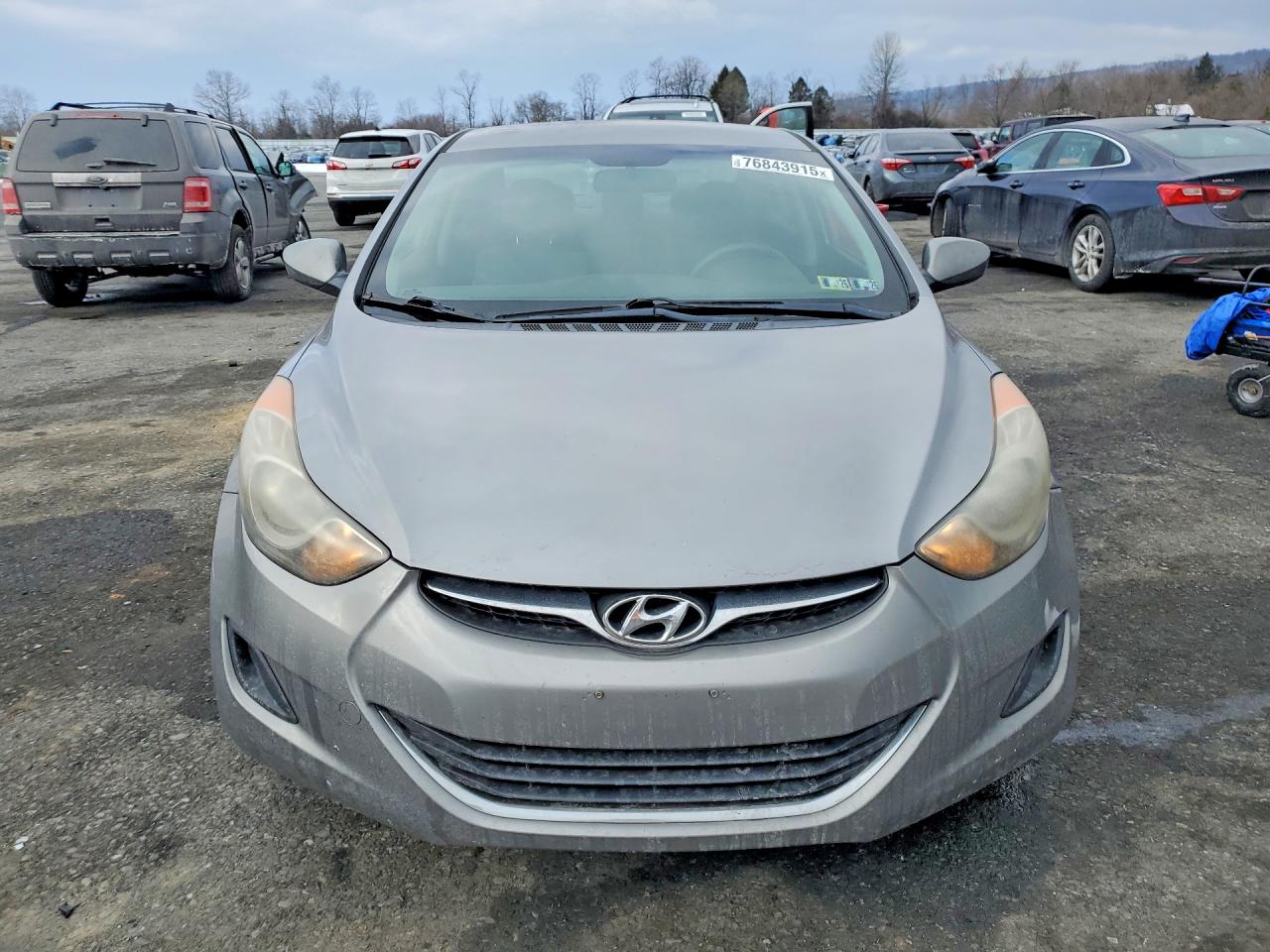 2011 Hyundai Elantra Gls Серый vin: KMHDH4AE1BU114320
