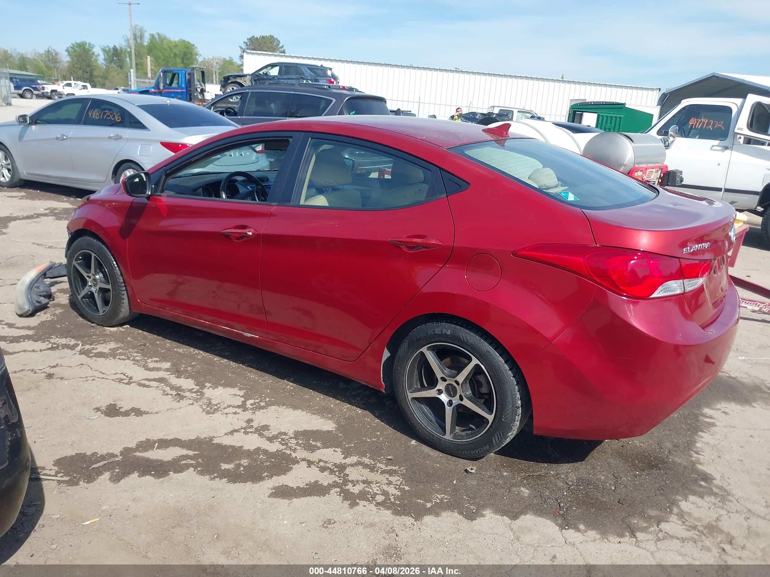 2011 Hyundai Elantra Gls (ulsan Plant) Red vin: KMHDH4AE1BU117461