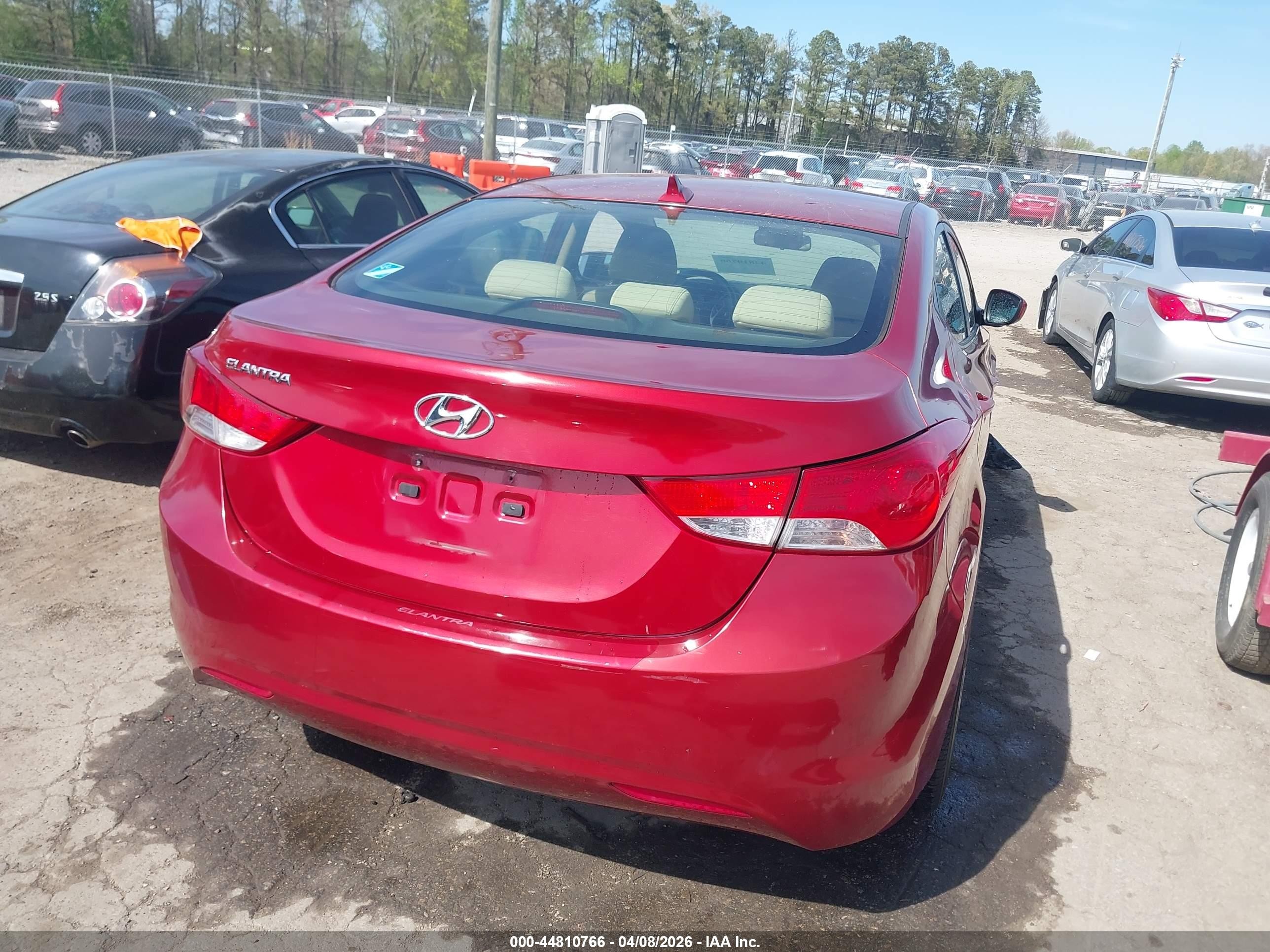 2011 Hyundai Elantra Gls (ulsan Plant) Red vin: KMHDH4AE1BU117461