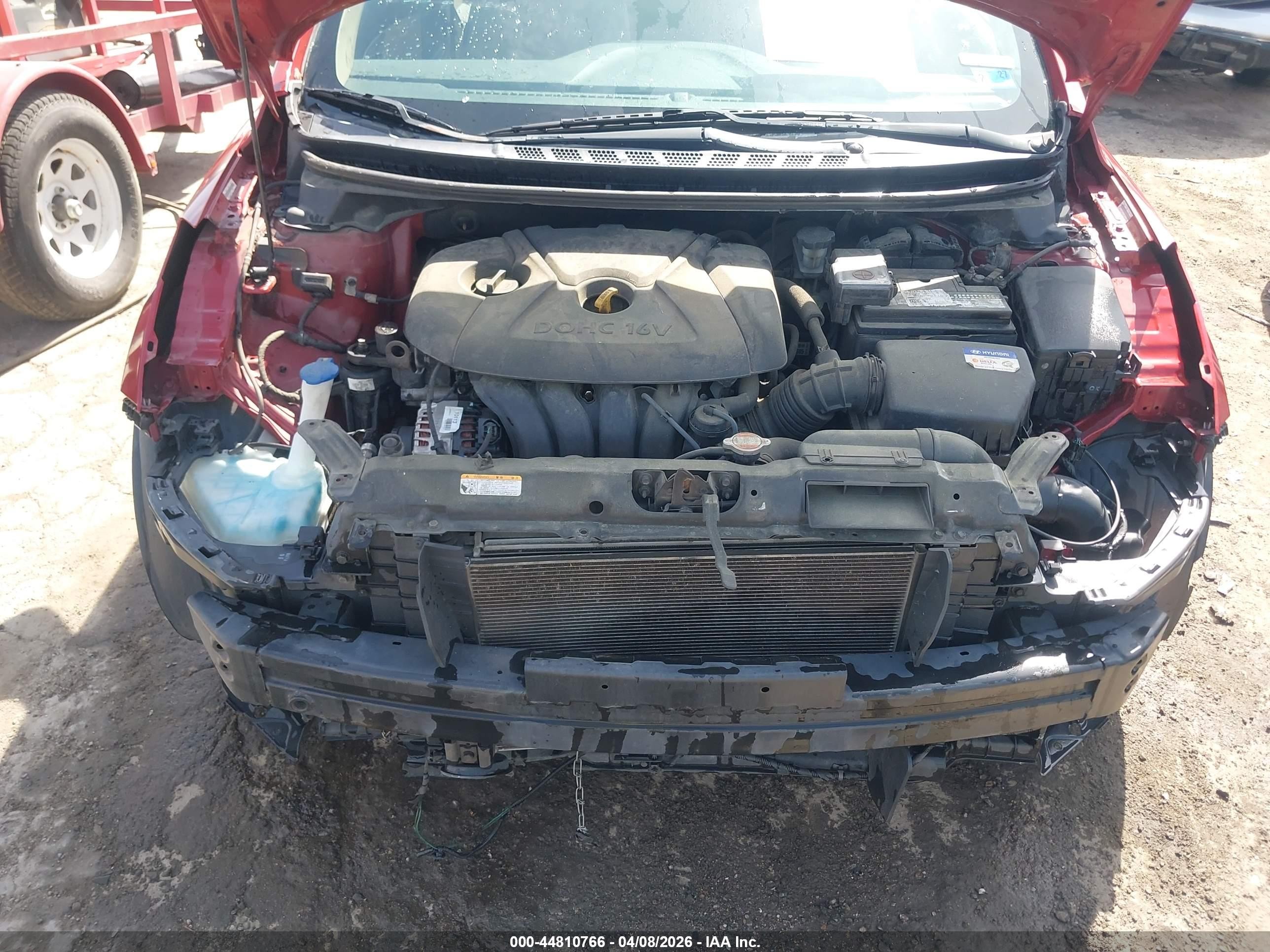 2011 Hyundai Elantra Gls (ulsan Plant) Red vin: KMHDH4AE1BU117461