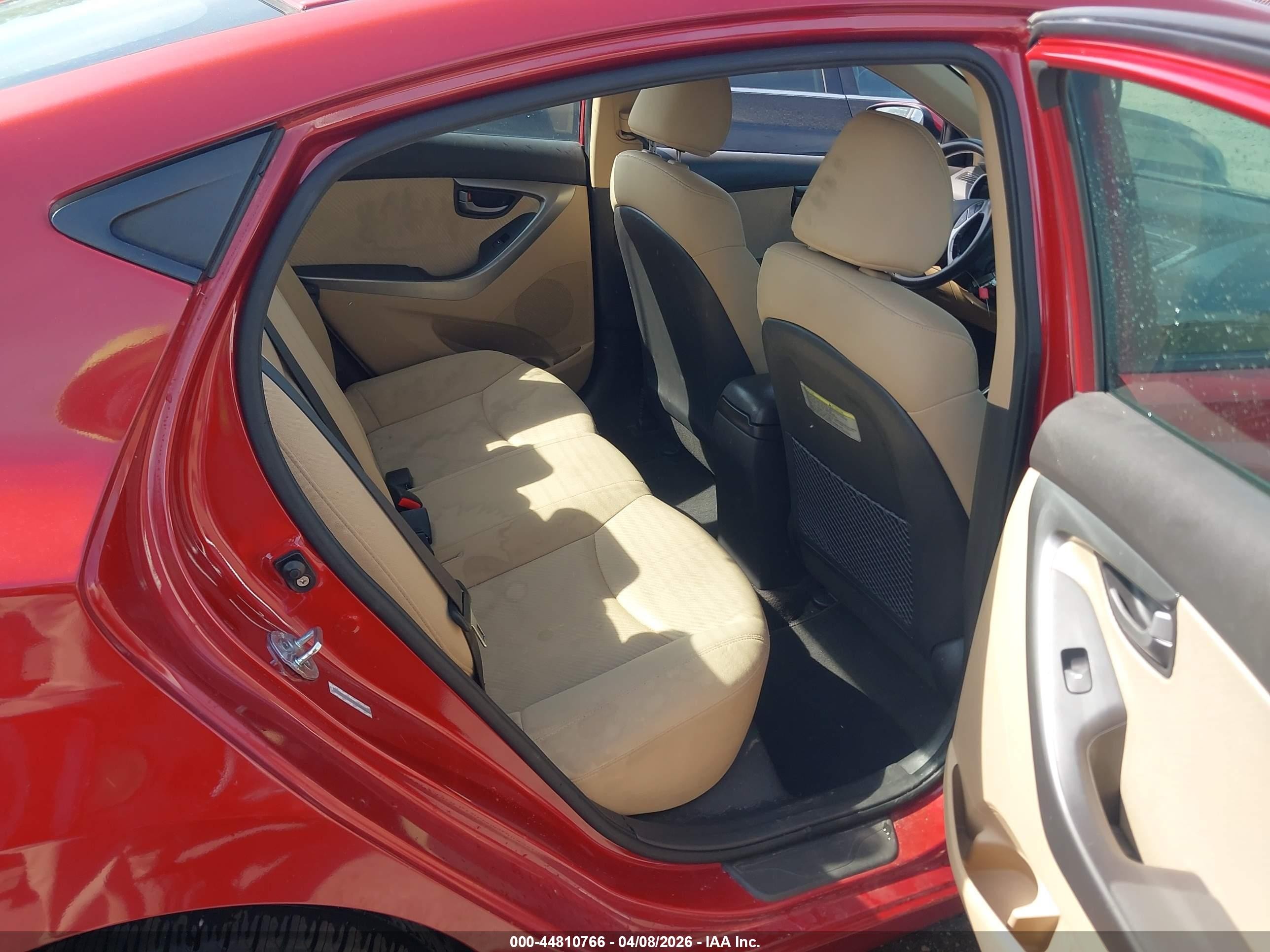 2011 Hyundai Elantra Gls (ulsan Plant) Red vin: KMHDH4AE1BU117461