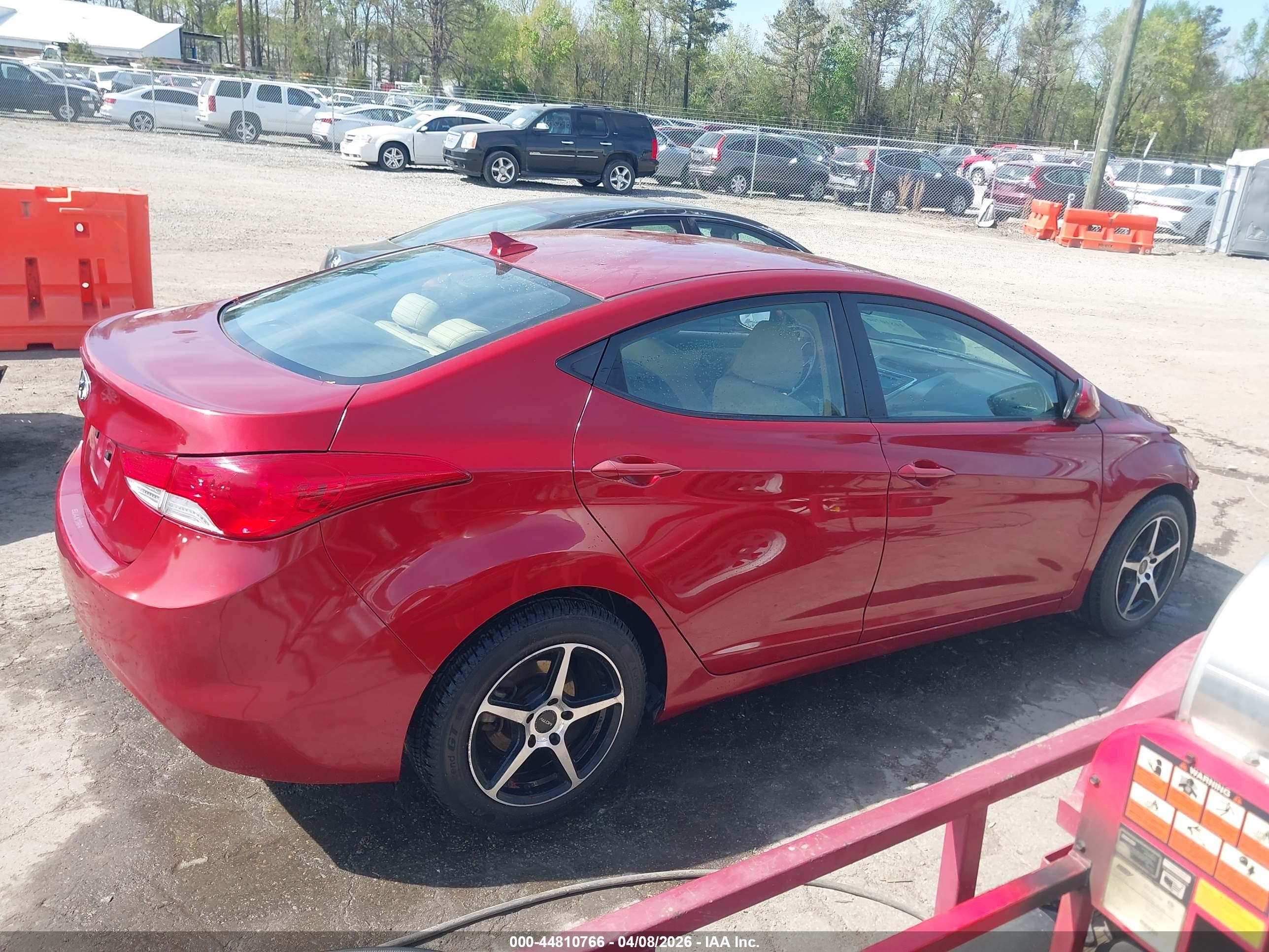 2011 Hyundai Elantra Gls (ulsan Plant) Red vin: KMHDH4AE1BU117461